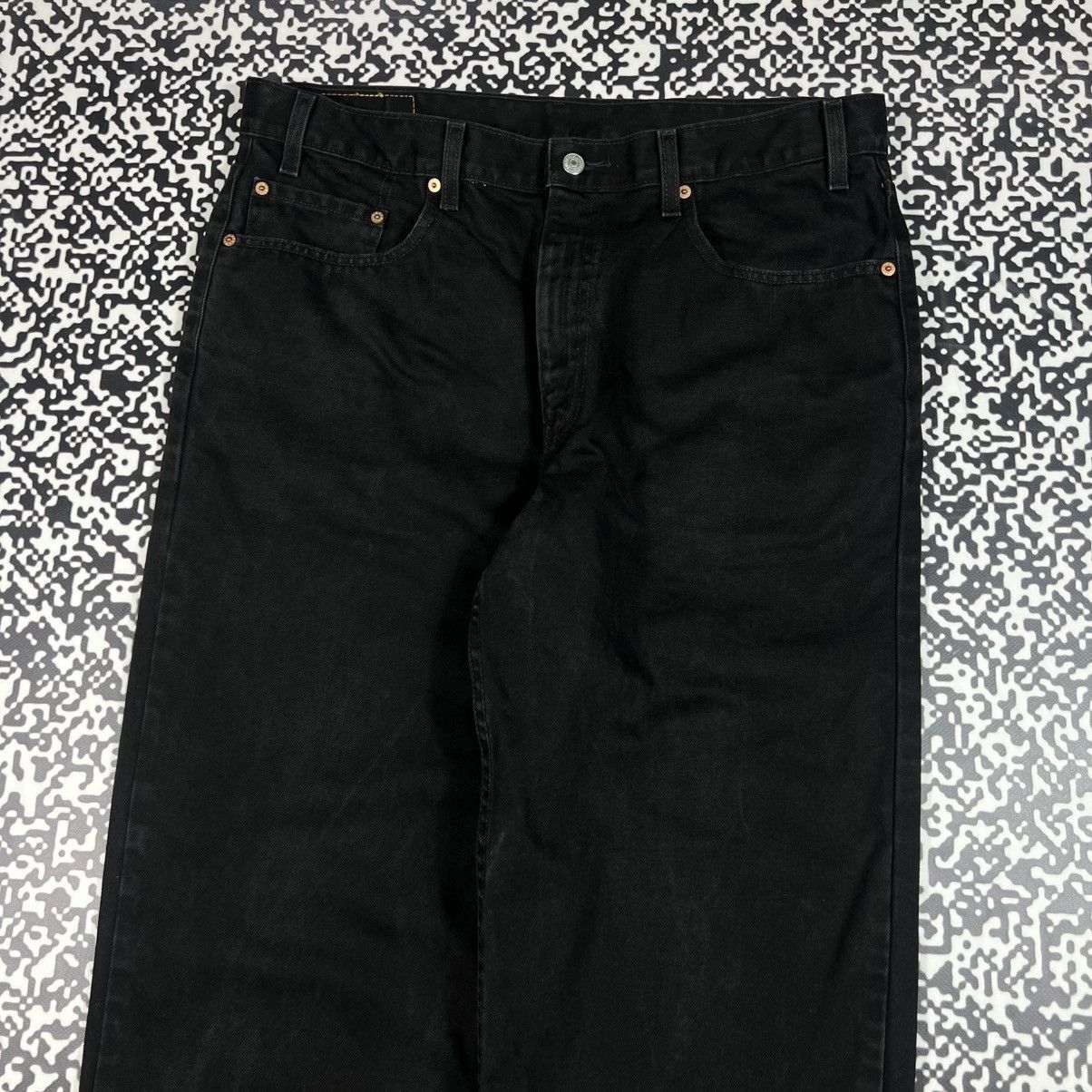 Levi's Vintage Clothing 38x34 Levis 550 Vintage Washed Black Denim Jeans USA Style Size US 38 / EU 54 - 9 Thumbnail