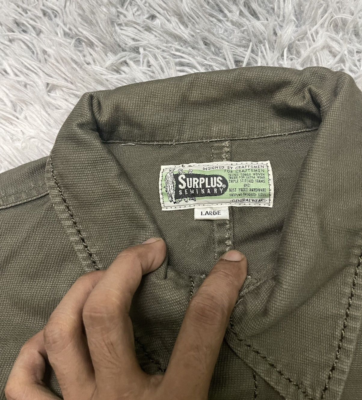 Sun Surf 90s SURPLUS HBT P-43 JACKET RARE DESIGN Size US L / EU 52-54 / 3 - 9 Thumbnail