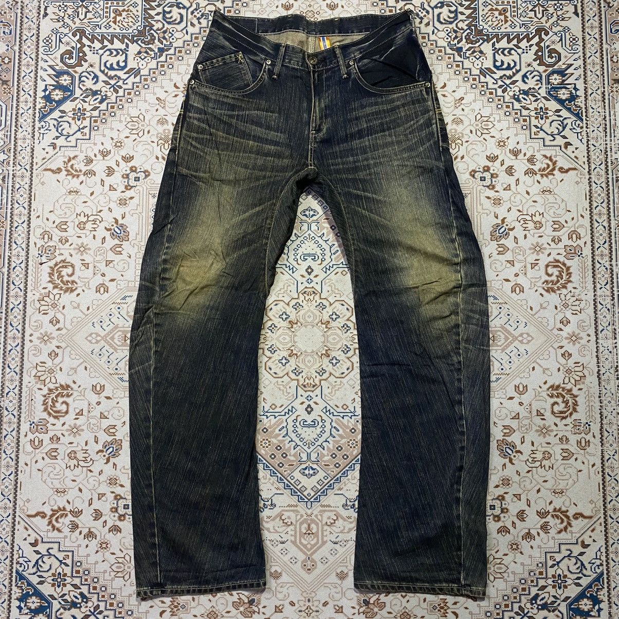 Edwin × If Six Was Nine × Le Grande Bleu (L.G.B.) 2000s Y2K Edwin XV-Function Jeans With Buckleback Size US 30 / EU 46 - 2 Thumbnail