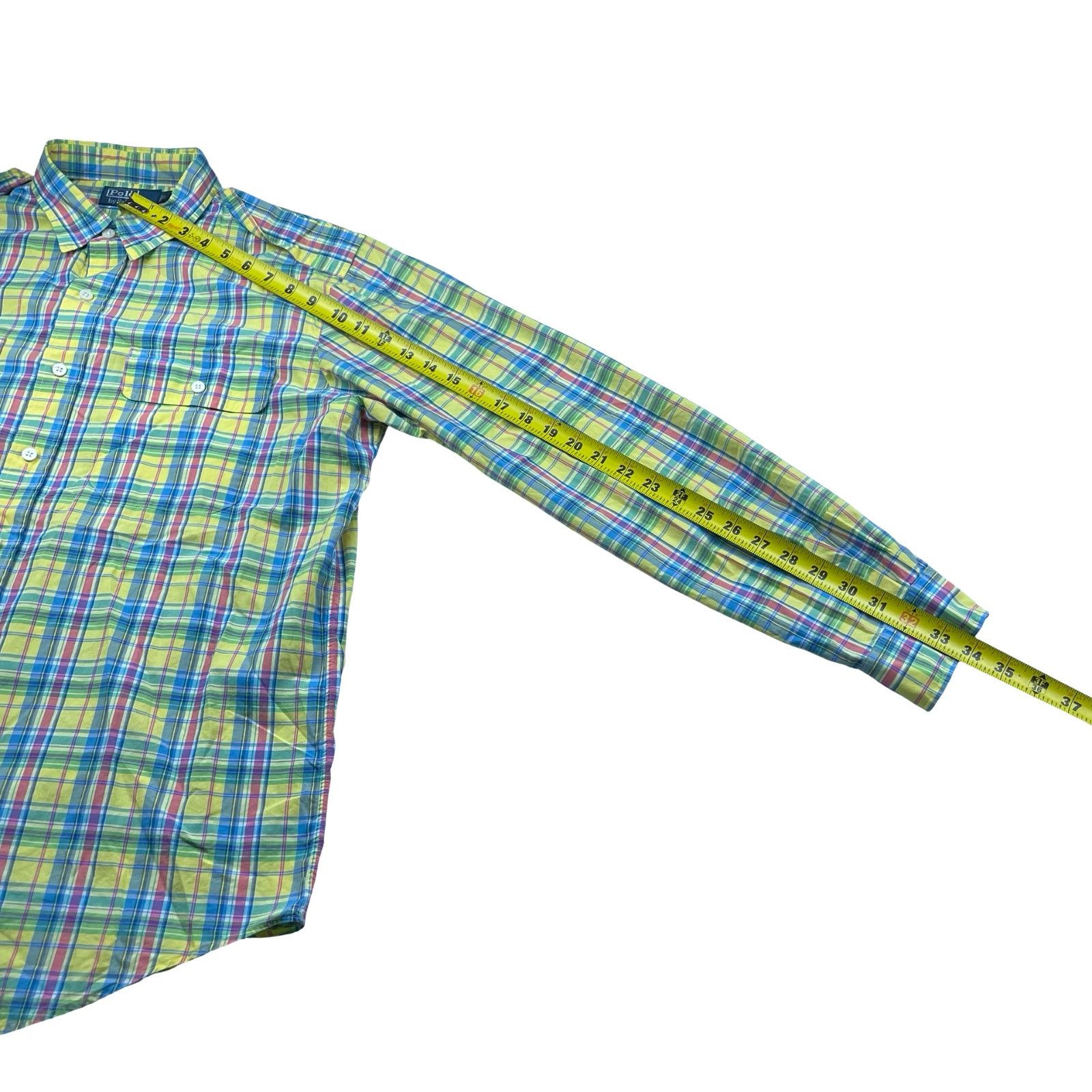 Polo Ralph Lauren VTG Polo Ralph Lauren Men's 100% Cotton Work Shirt Pastel Pl Size US L / EU 52-54 / 3 - 7 Thumbnail
