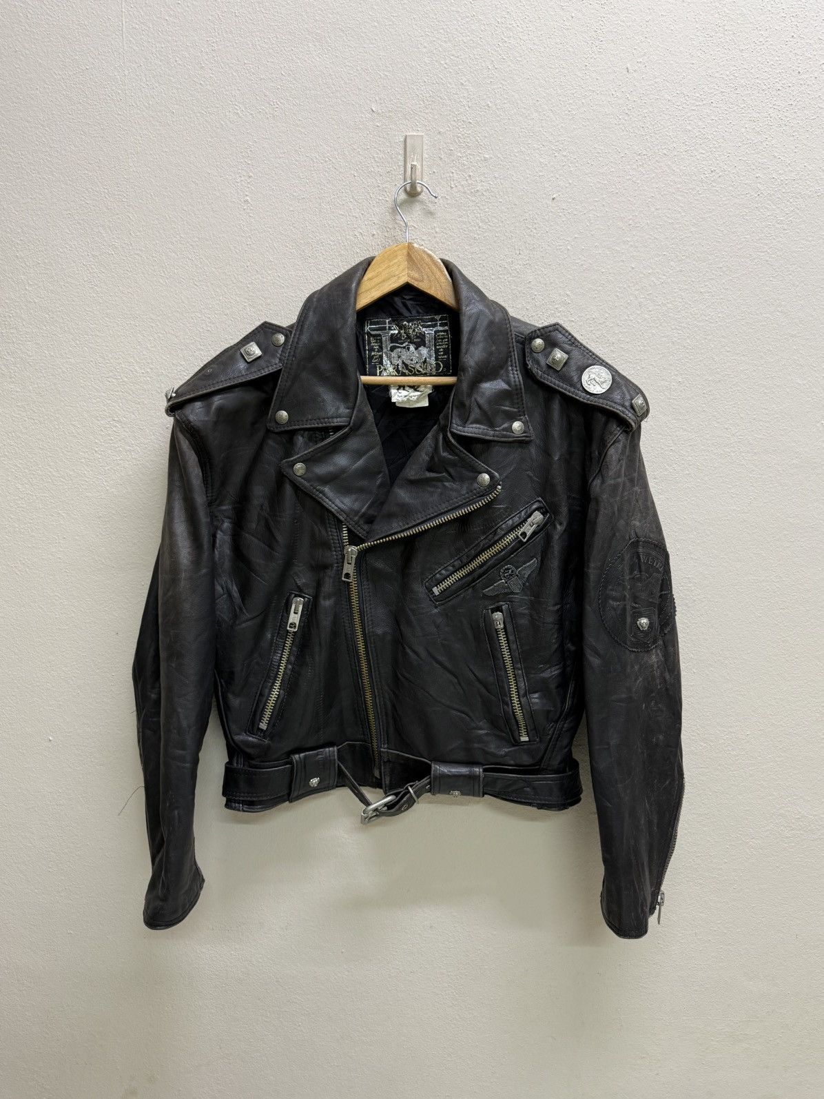 Parasuco Vintage Parasuco Double Colar Rider Jacket Leather Size US M / EU 48-50 / 2 - 21 Thumbnail