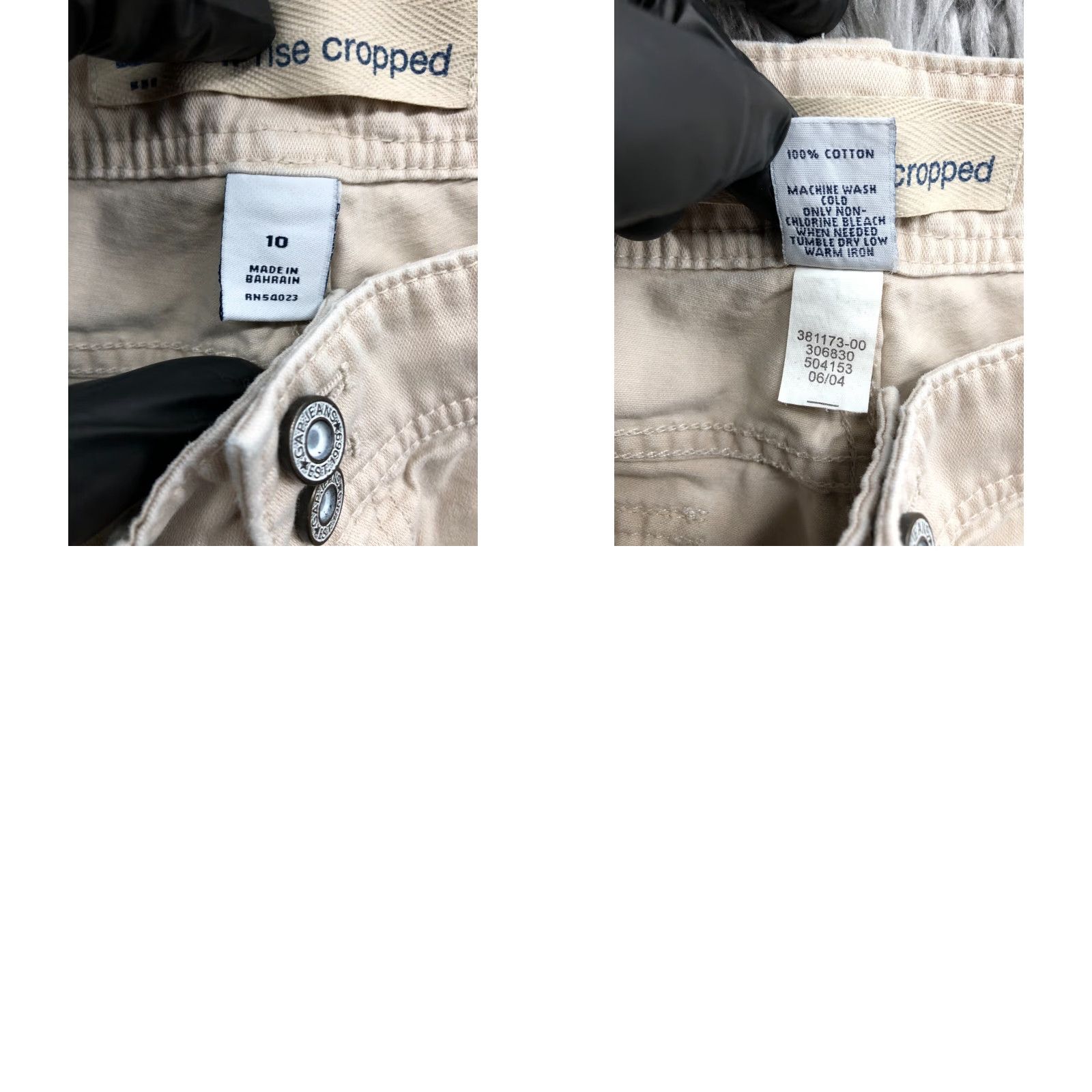 Gap Gap Beige Cropped Pants Size 10 Womens Mid Rise Straight 14in Inseam Regular 32in Waist Size 32" / US 10 / IT 46 - 8 Thumbnail
