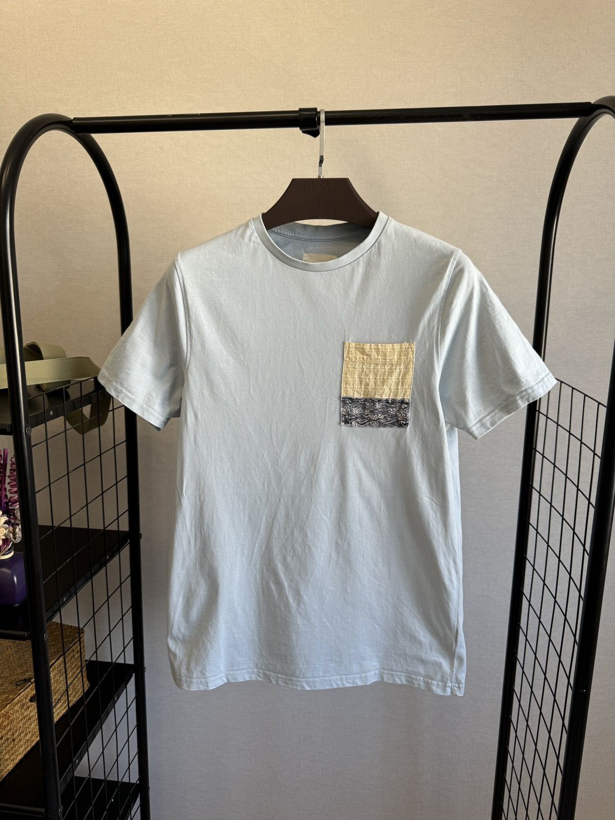 Folk Folk pocket pattern blue tee shirt Size US M / EU 48-50 / 2 - 2 Thumbnail