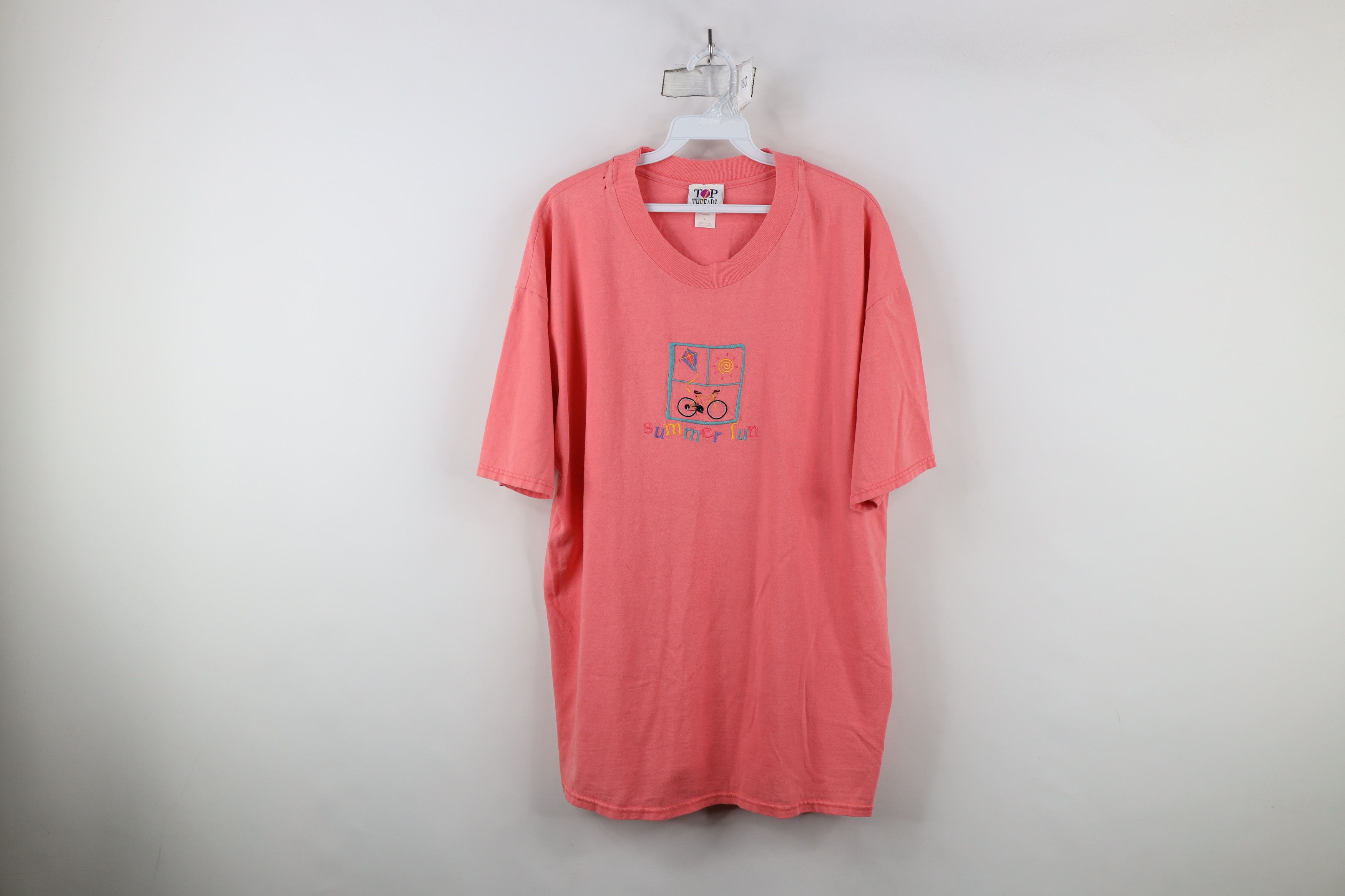 Vintage Vintage 90s Streetwear Spell Out Summer Fun T-Shirt USA Size XL / US 12-14 / IT 48-50 - 1 Thumbnail