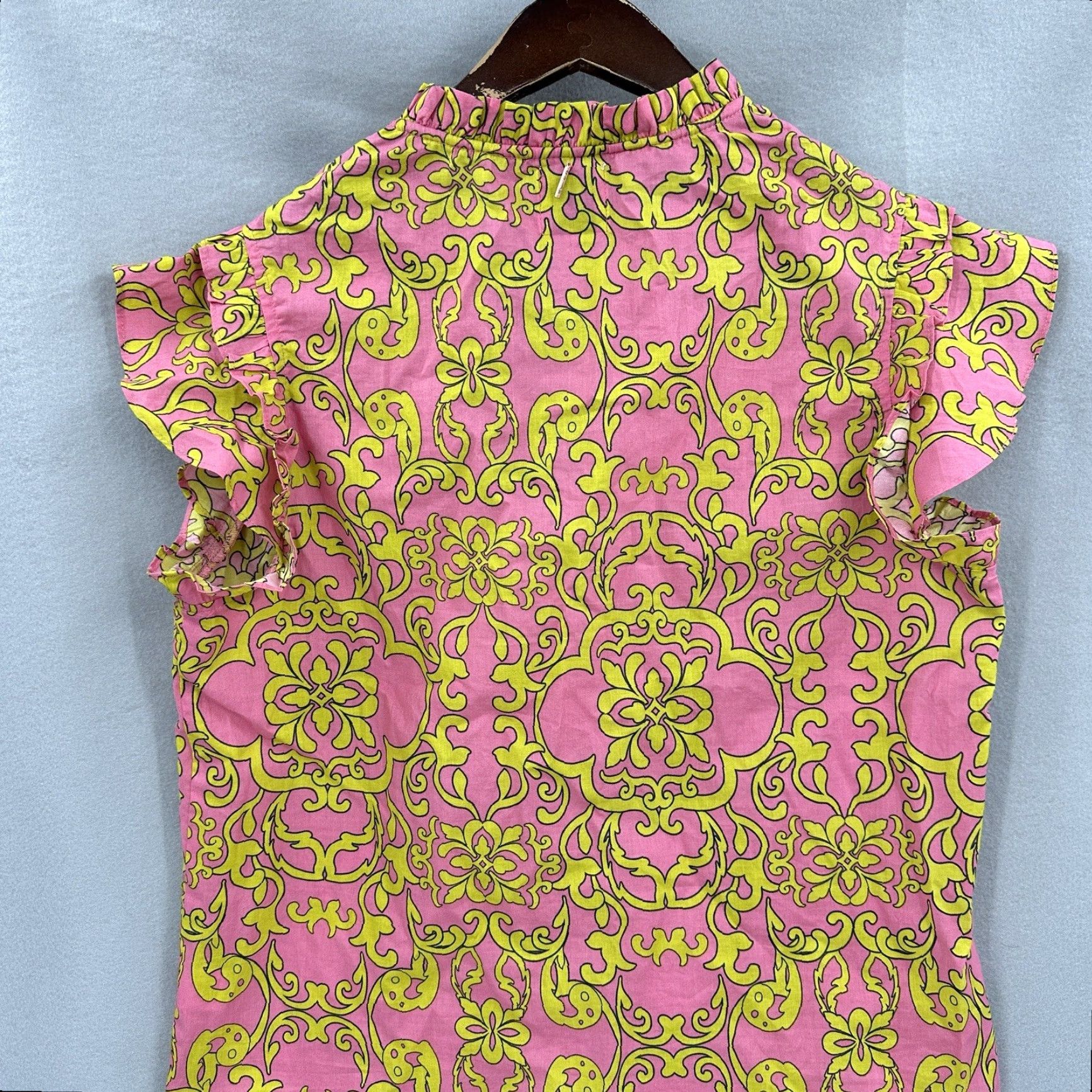 Vintage Misa Blouse Womens Small V Neck Flutter Tassel Luxury Quiet Flowy Los Angeles Size S / US 4 / IT 40 - 5 Thumbnail