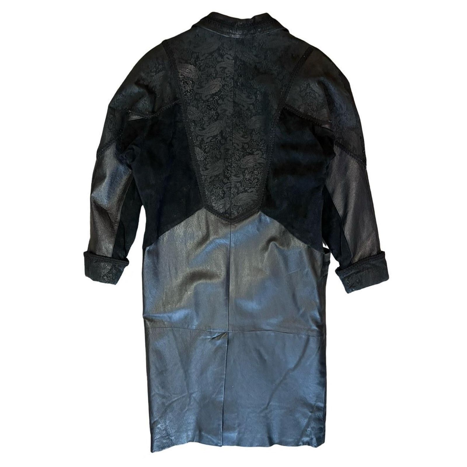 Wilsons Leather Vintage leather trench coat wilson/s sz S petite patchwork Size S / US 4 / IT 40 - 2 Thumbnail