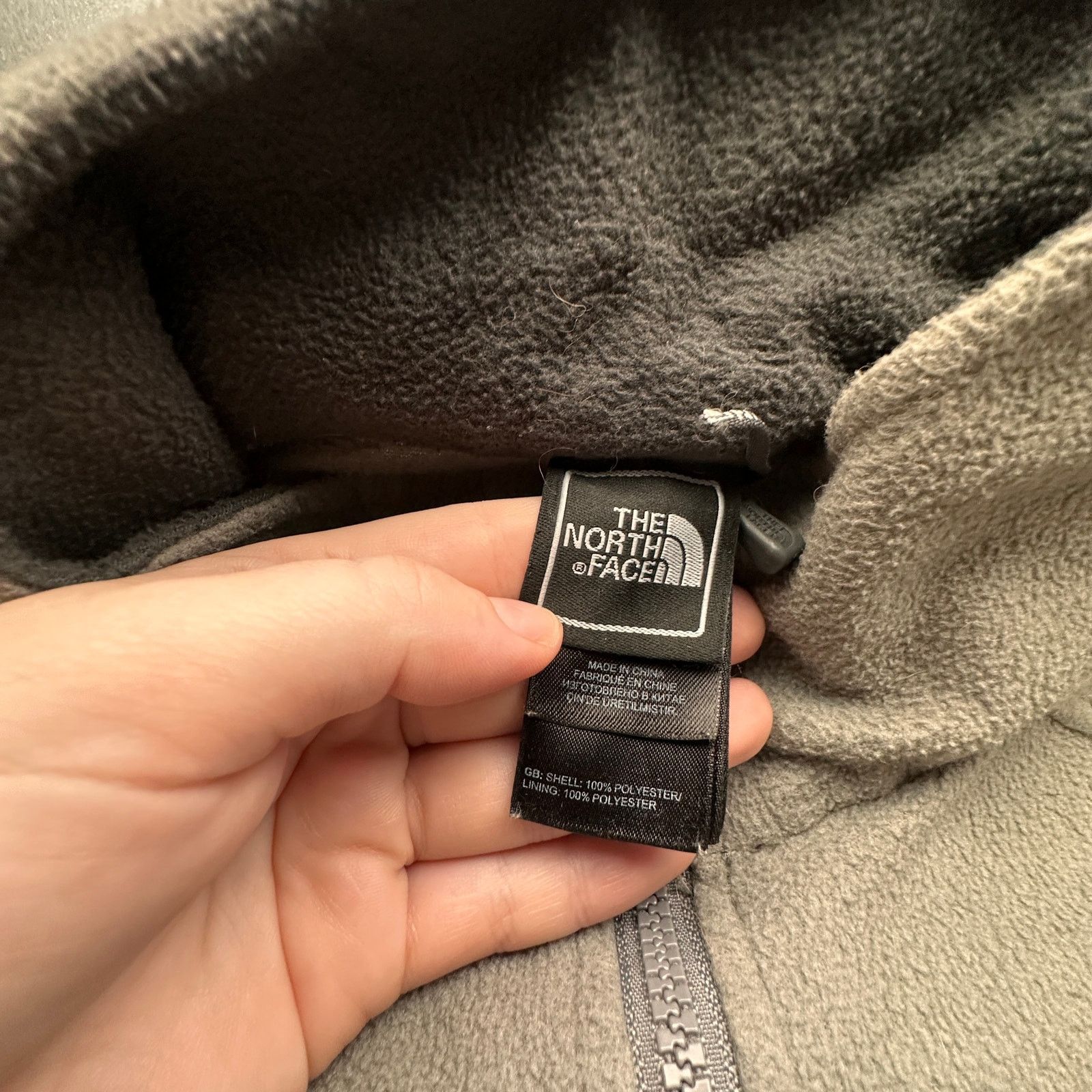 The North Face The North Face Fleece Full Zip Jacket Gray Mens Large Logo Size US L / EU 52-54 / 3 - 8 Thumbnail