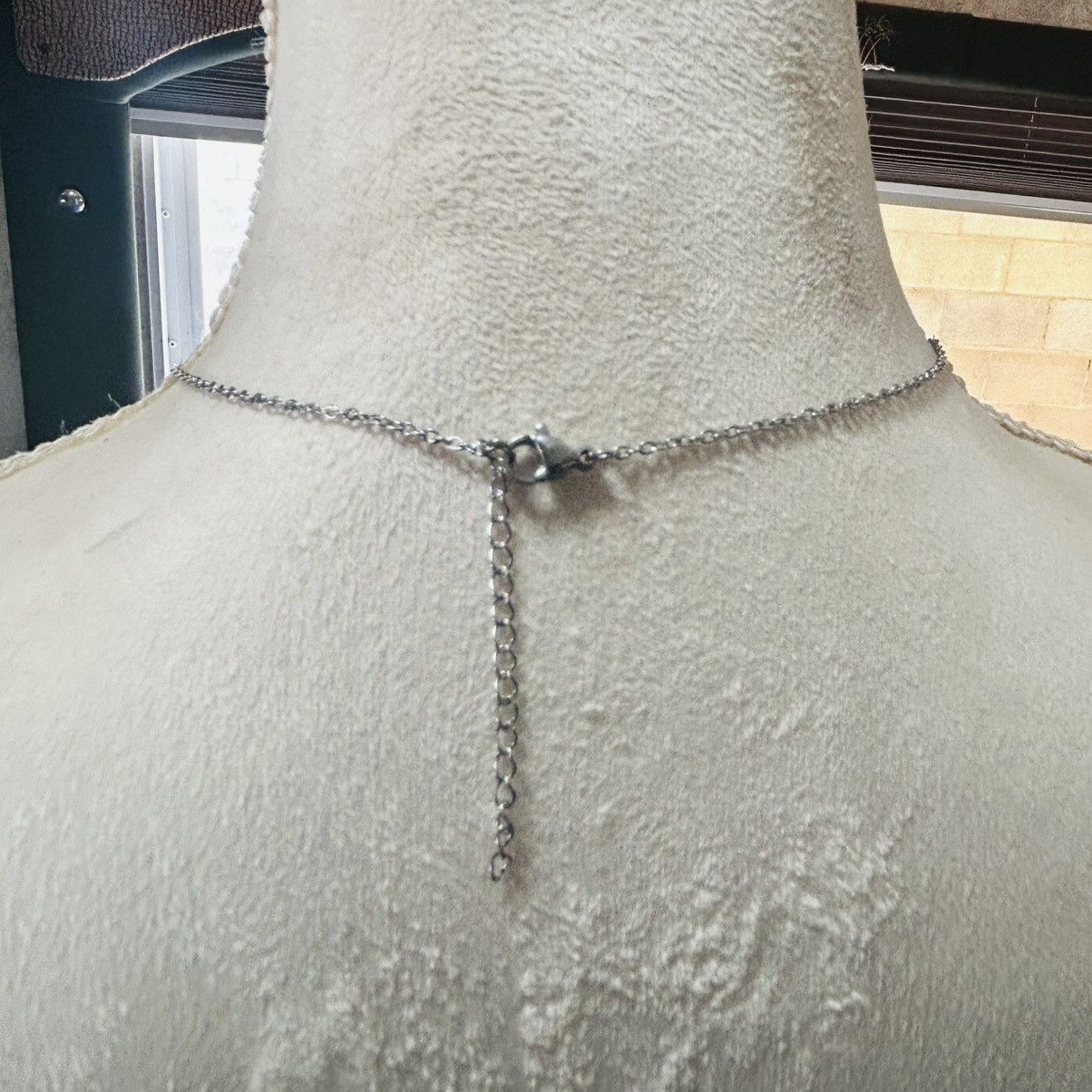 Handmade Handcrafted shell disc chandelier pendant on chain necklace Size ONE SIZE - 4 Thumbnail