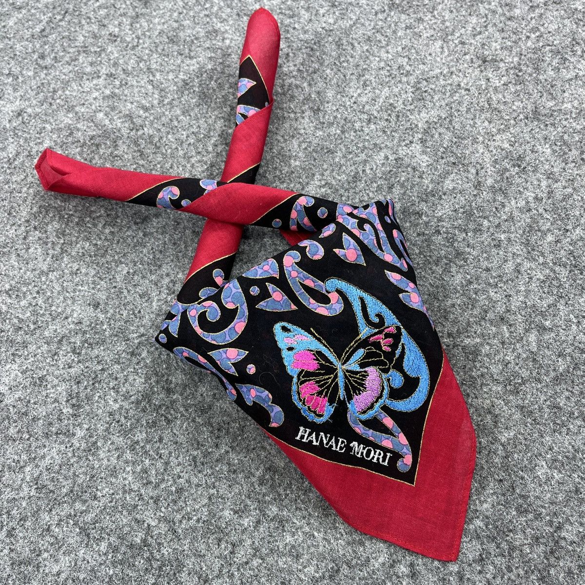 Hanae Mori × Vintage Hanae Mori Handkerchief / Bandana / Neckerchief B708 Size ONE SIZE - 7 Thumbnail