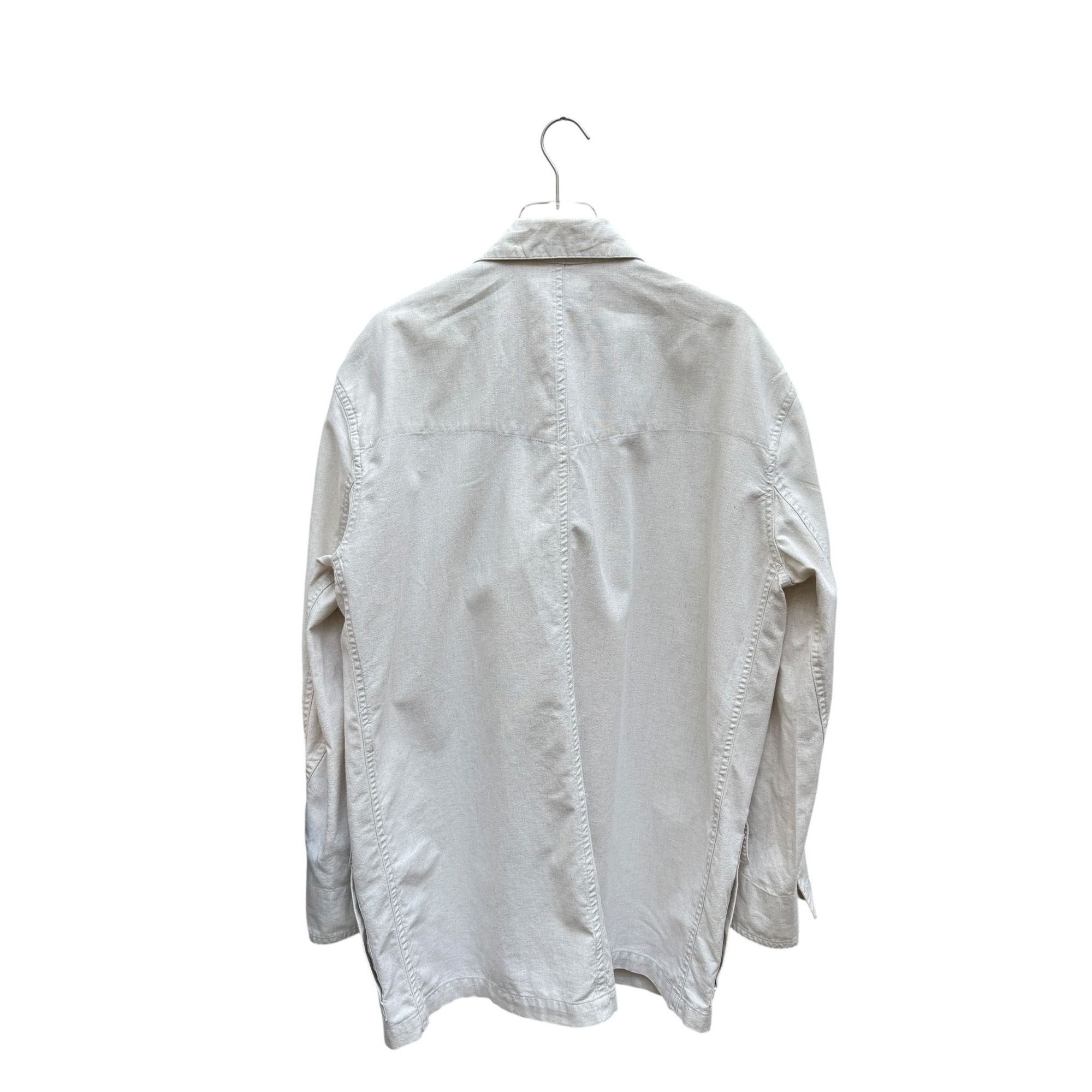 Issey Miyake Cotton Label Vintage Off-White Linen Cotton Jacket Size US XL / EU 56 / 4 - 4 Thumbnail