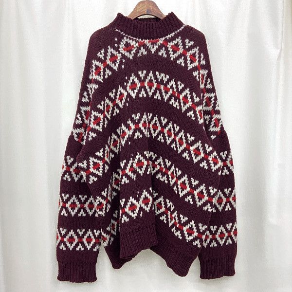 Raf Simons RAF SIMONS 16F/W Big Fit Geometry Knitwear Size US XXL / EU 58 / 5 - 2 Thumbnail