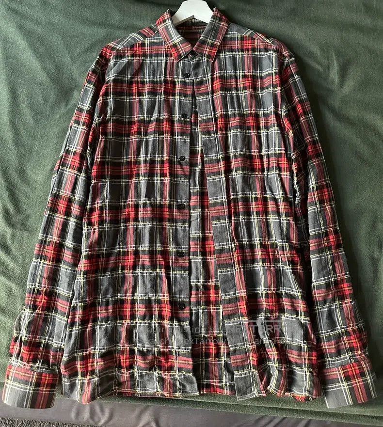 Haider Ackermann Haider Ackermann Black, Red, and Gold Plaid Shirt Size US S / EU 44-46 / 1 - 1 Thumbnail