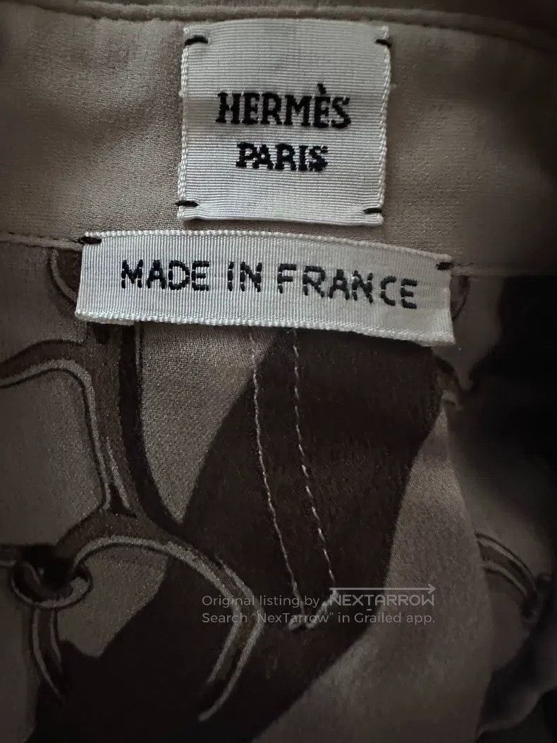 Hermes Hermes Silk Shirt Size XXS / US 00 / IT 34 - 6 Thumbnail