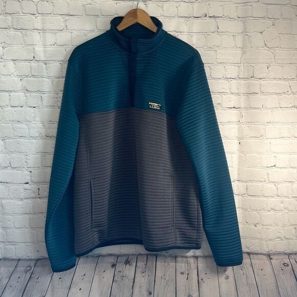 L.L. Bean LL Bean Airlight Knit Pullover Snap Front Quilted Mens Size Size US L / EU 52-54 / 3 - 1 Thumbnail