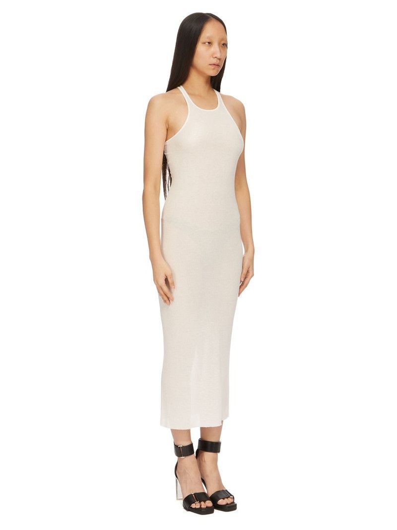 Rick Owens o1y0126 Midi Dress in White Size S / US 4 / IT 40 - 2 Thumbnail