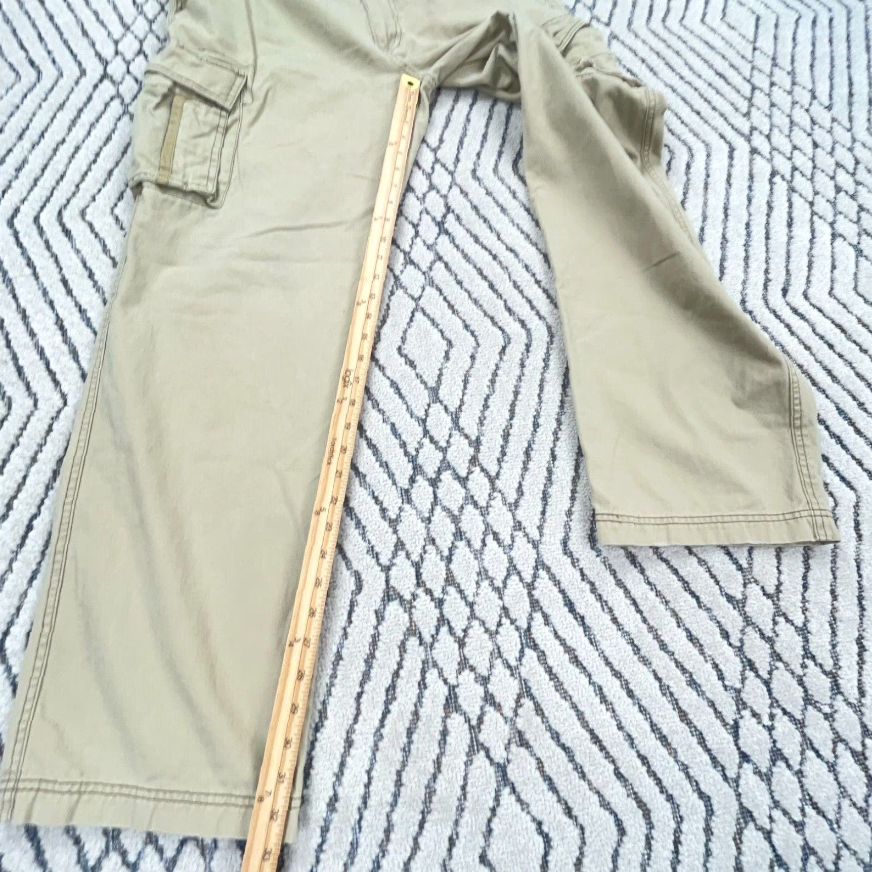 Vintage VINTAGE Trailer Pants Cargo Men 36x34 Tan Beige Canvas 5-Pocket Relaxed Modern 2000s Y2K Baggy Workwear Boots Mens Cargo Pants Size US 36 / EU 52 - 7 Thumbnail