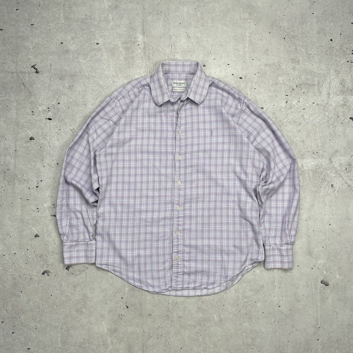 Vintage × Yves Saint Laurent Vintage Yves Saint Laurent Classic Shirt button up Cotton Size US M / EU 48-50 / 2 - 1 Thumbnail