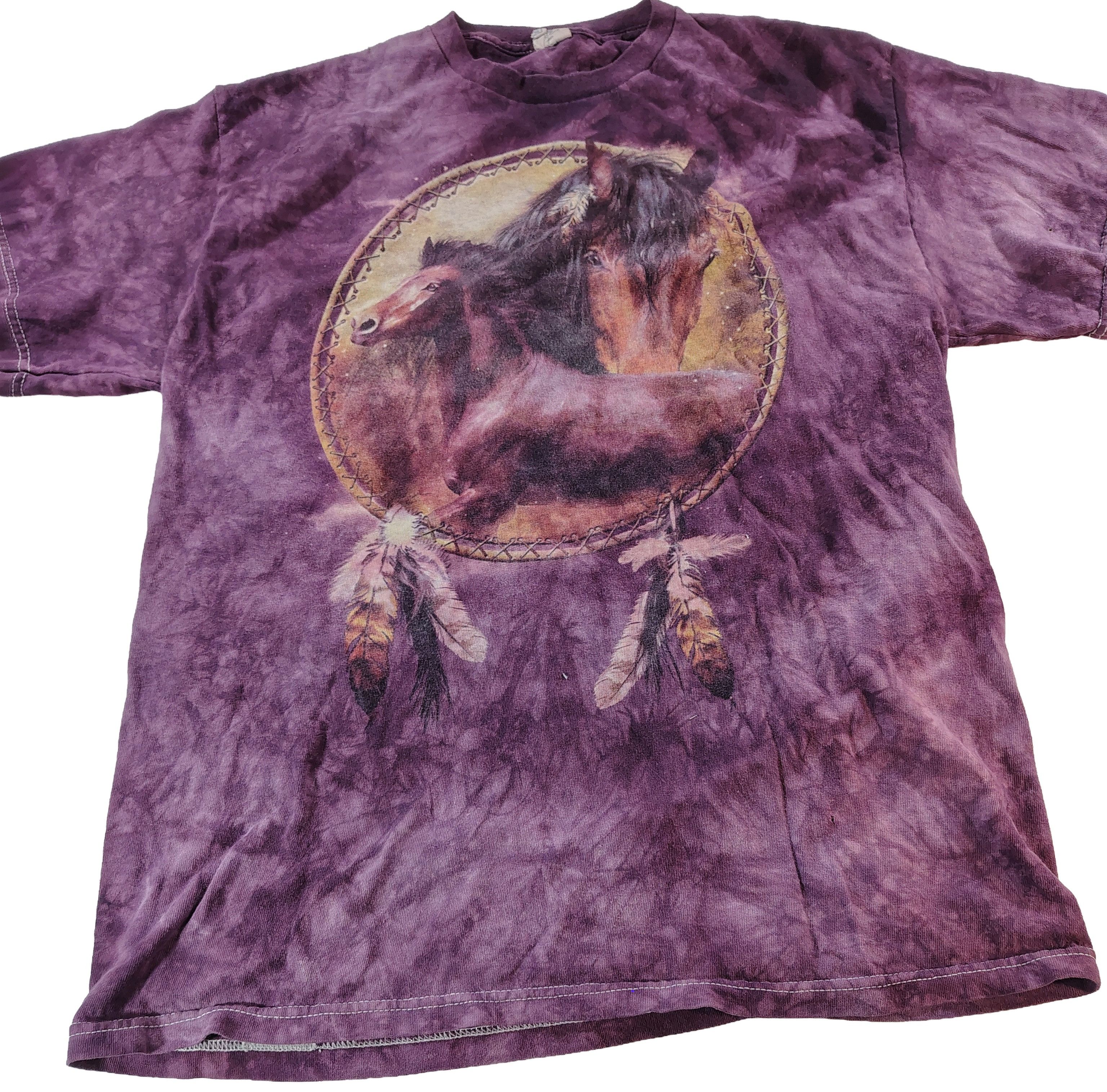 Gildan Men's Large Native American Horse Dreamcatcher T-Shirt Size US L / EU 52-54 / 3 - 1 Thumbnail