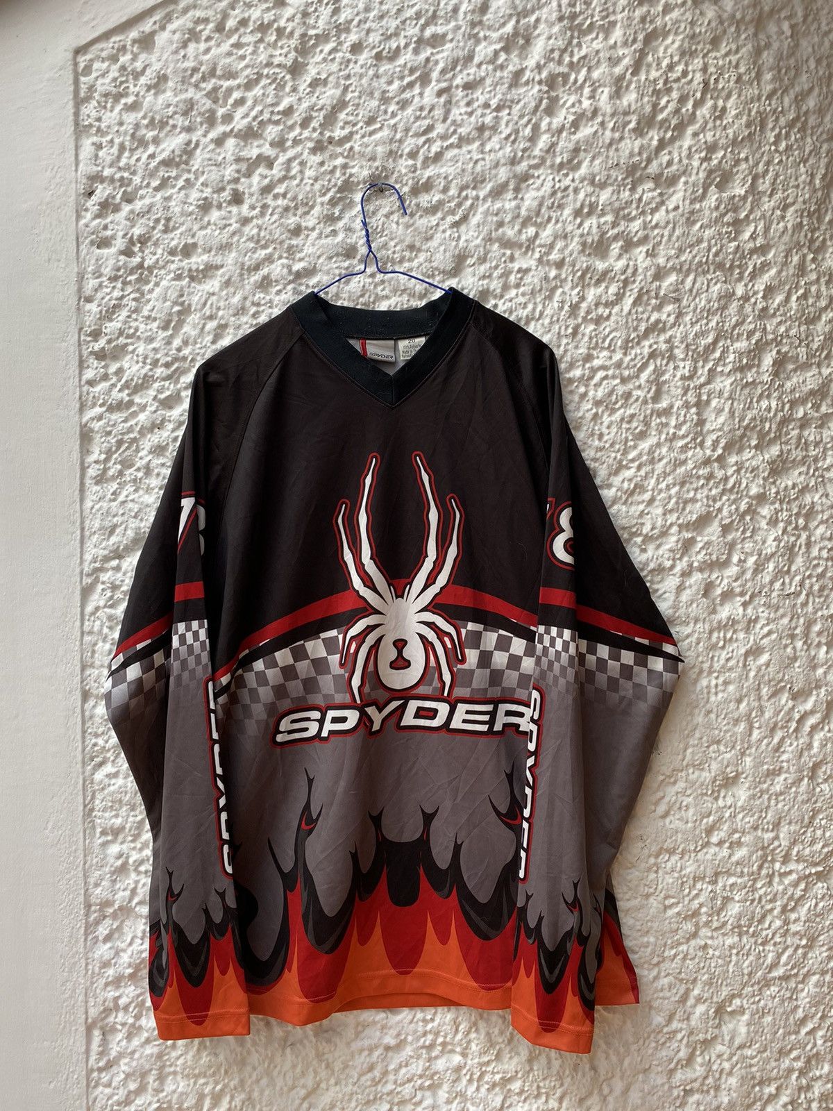 Spyder × Vintage SPYDER VINTAGE MOTOCROSS LONG SLEVEE JERSEY Size US L / EU 52-54 / 3 - 1 Thumbnail