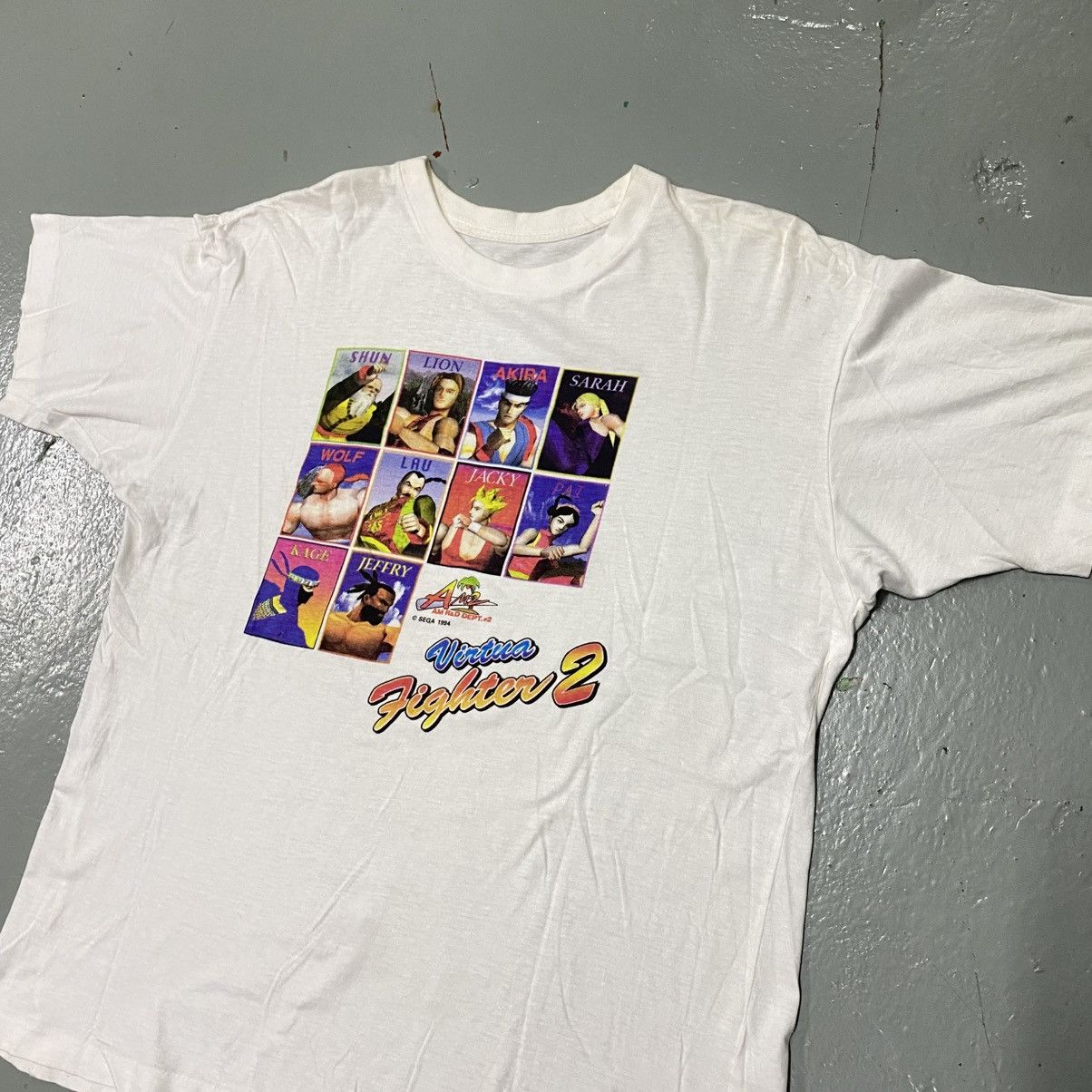 Playstation × Vintage Vintage Virtua Fighter 2 Promo Game Tee Sega Nintendo Ps2 Size US L / EU 52-54 / 3 - 1 Thumbnail
