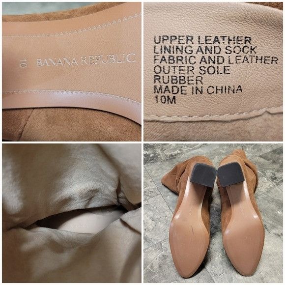 Banana Republic Banana Republic Suede Leather Brown Mid Calf Slouch Slouchy Size US 10 / IT 40 - 8 Thumbnail