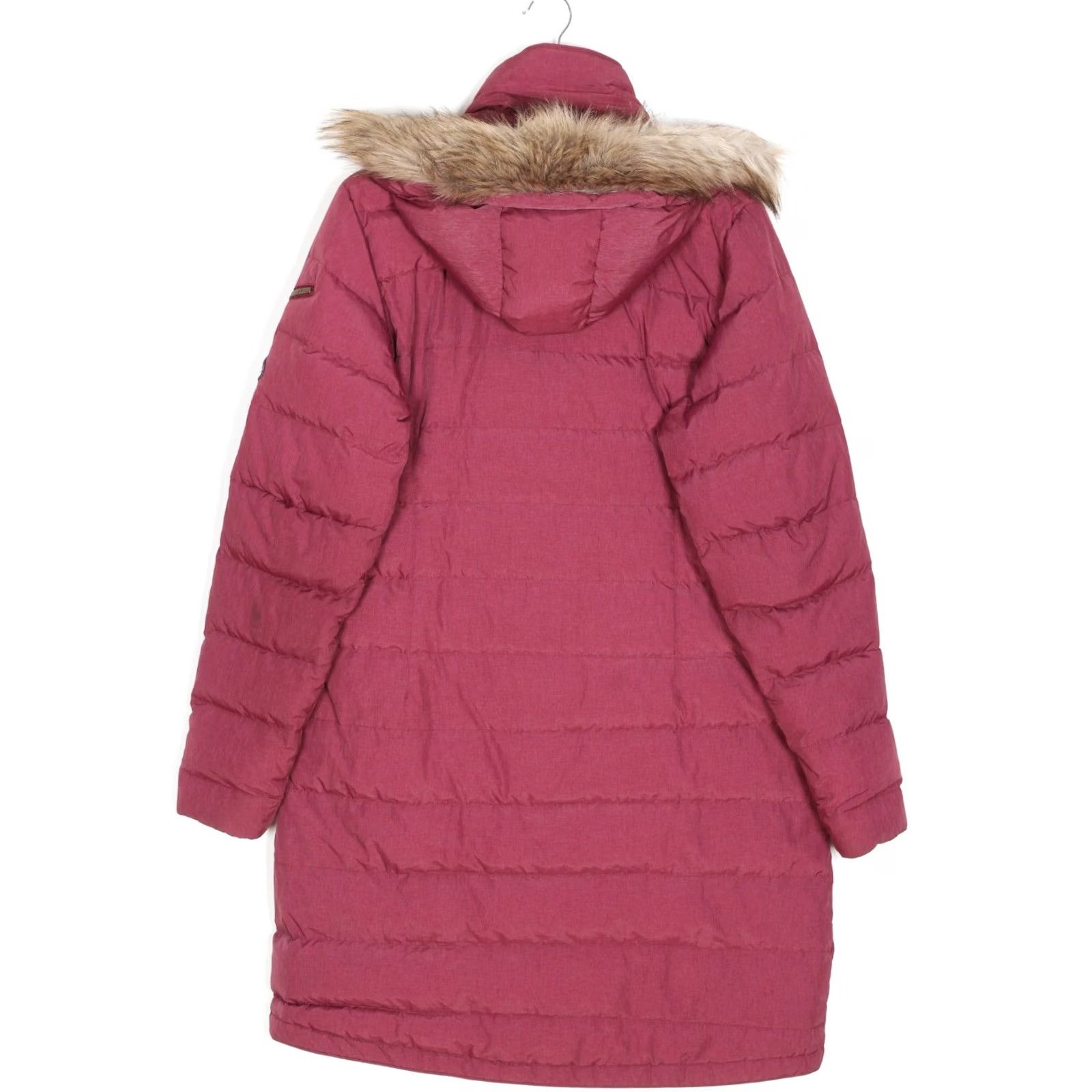 Vintage Bergans of Norway BODO Down Coat Jacket Women L Fur Hooded Long MJ6247 Pink Size L / US 10 / IT 46 - 3 Thumbnail