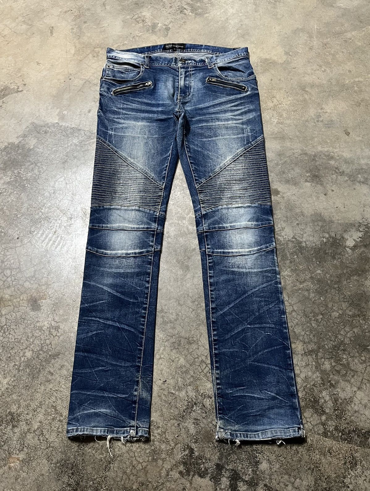 In The Attic In the attic stretchable biker pant like balmain distressed Size US 31 - 1 Thumbnail