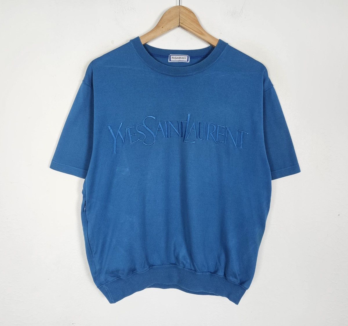 Yves Saint Laurent Vintage Yves Saint Laurent Ysl embroidery Sweatshirt Size US M / EU 48-50 / 2 - 2 Thumbnail