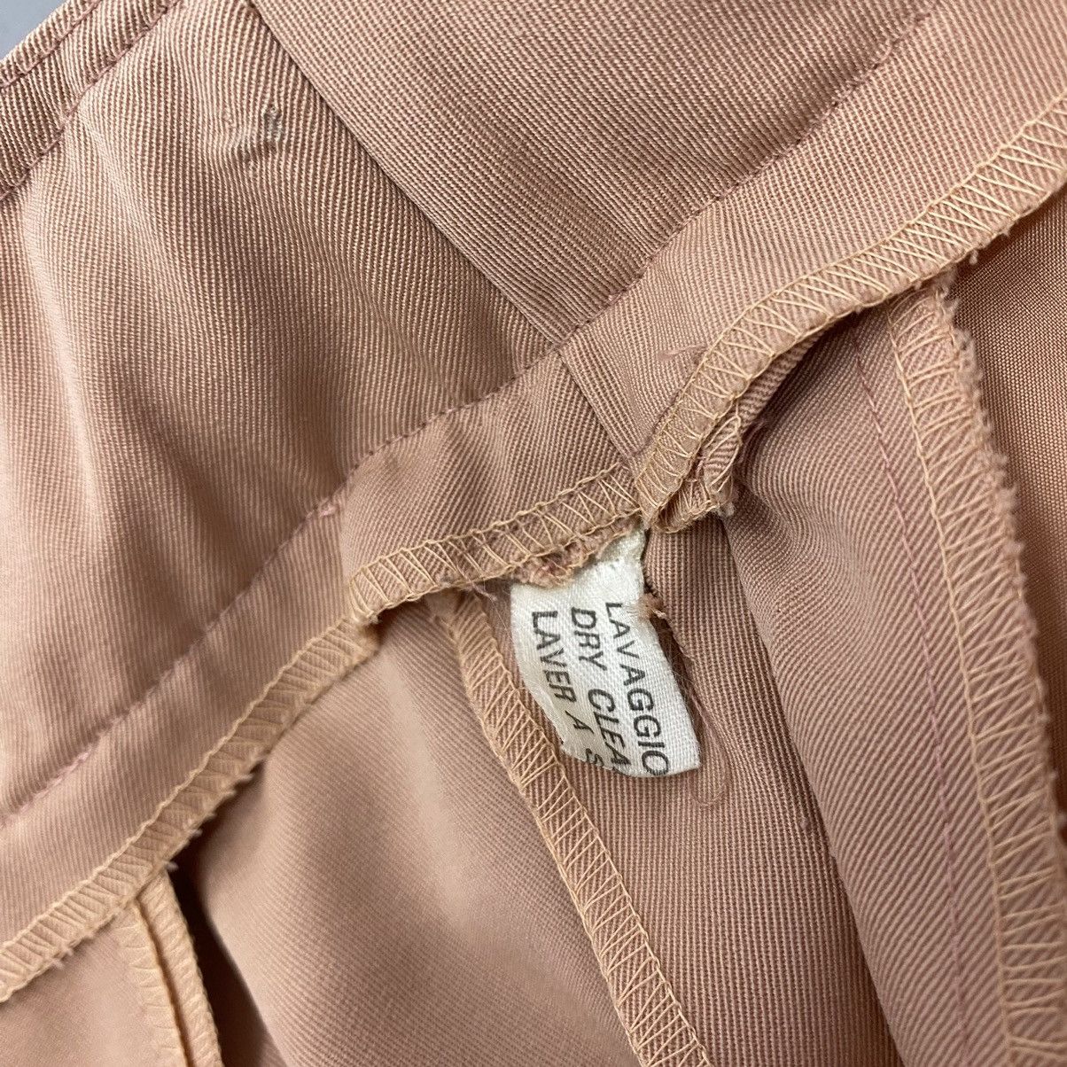 Designer × Gucci × Vintage Vintage 60s 70s Gucci Pink Zip A-Line Wool Midi Skirt ITALY Size 32" / US 10 / IT 46 - 8 Thumbnail