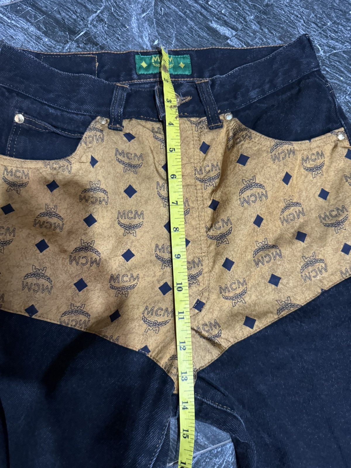 MCM Vintage Mcm denim pant monogram Size 28" / US 6 / IT 42 - 14 Thumbnail