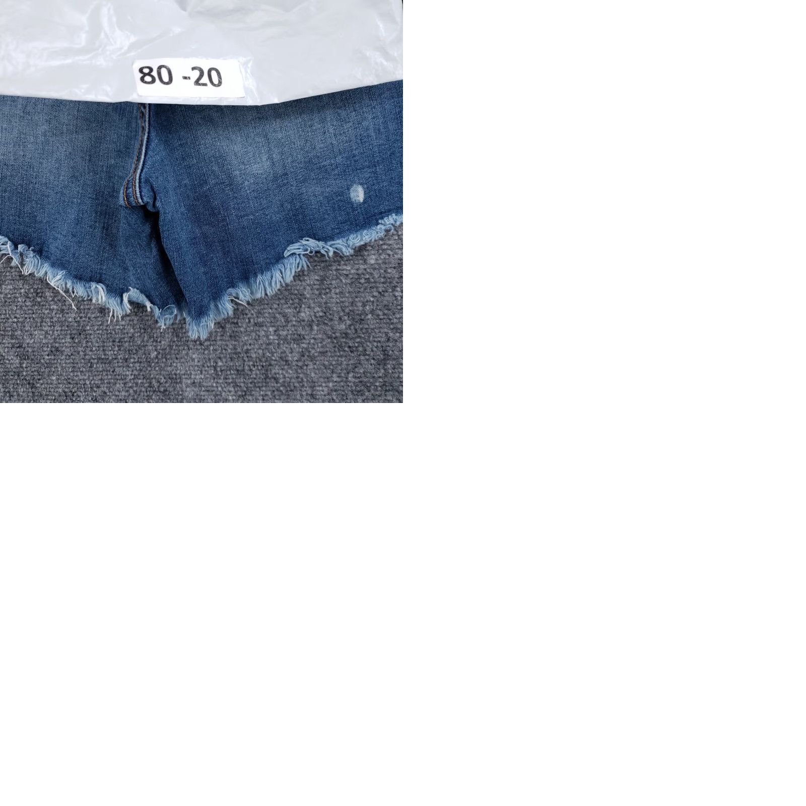 Vintage Rewash Shorts Womens 1/25 Blue Reunion Wedge Midi High Rise Distressed Denim Shorts Casual Walking 27in Waist XS?? Size 42" / US 20 - 10 Thumbnail