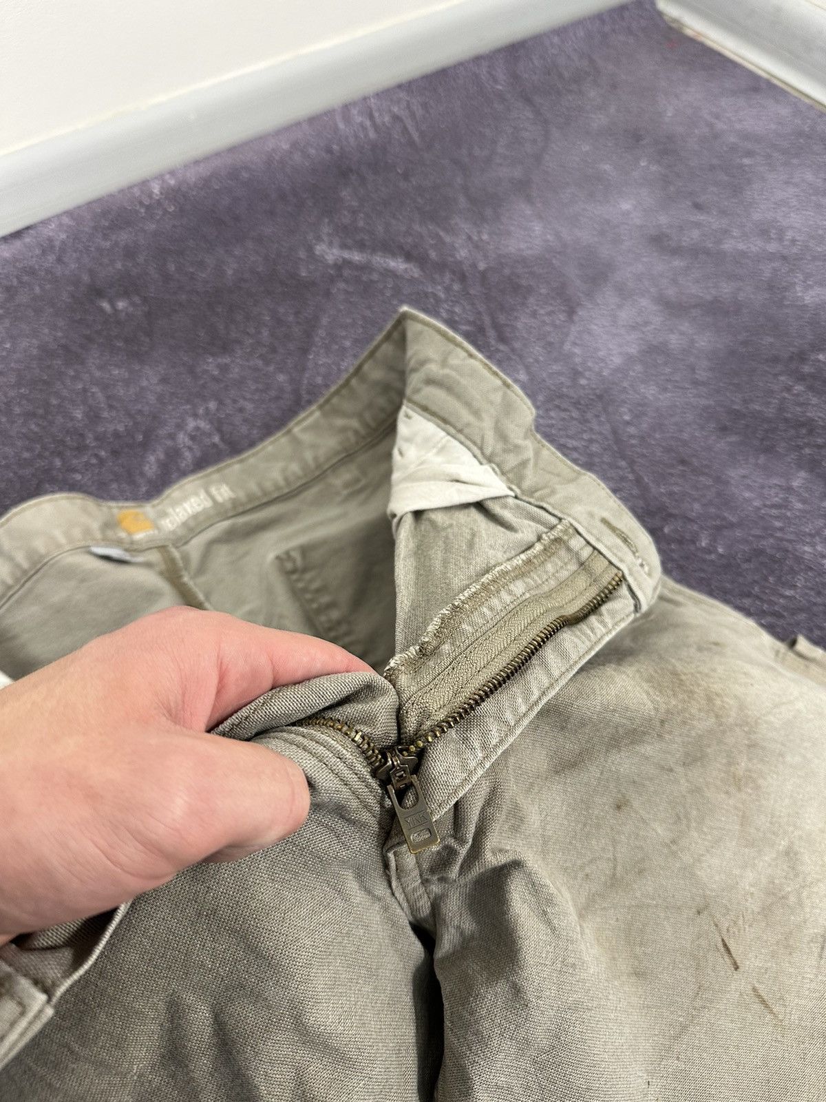 Carhartt Vintage Carhartt Distressed Cargo Carpenter Baggy Work Pants Size US 36 / EU 52 - 11 Thumbnail