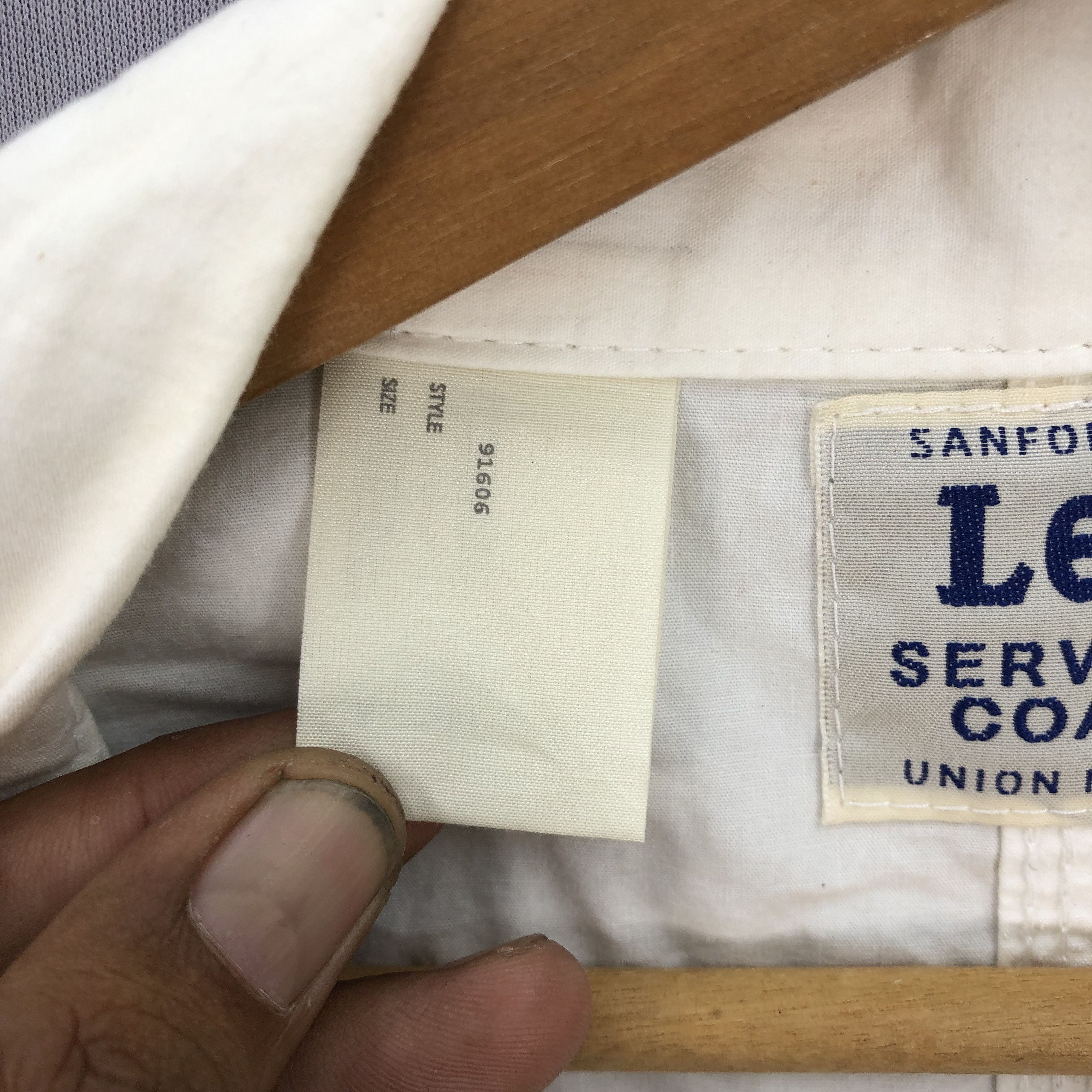 Lee Vintage 90s Lee Sanforized Setvice Coat Long Jackets Size US L / EU 52-54 / 3 - 6 Thumbnail