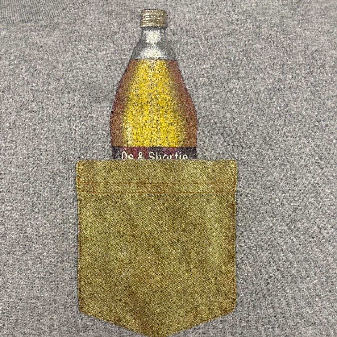 40's & Shorties 40's & Shorties Hidden Bottle Chest Pocket Graphic T-shirt Size US XL / EU 56 / 4 - 5 Thumbnail
