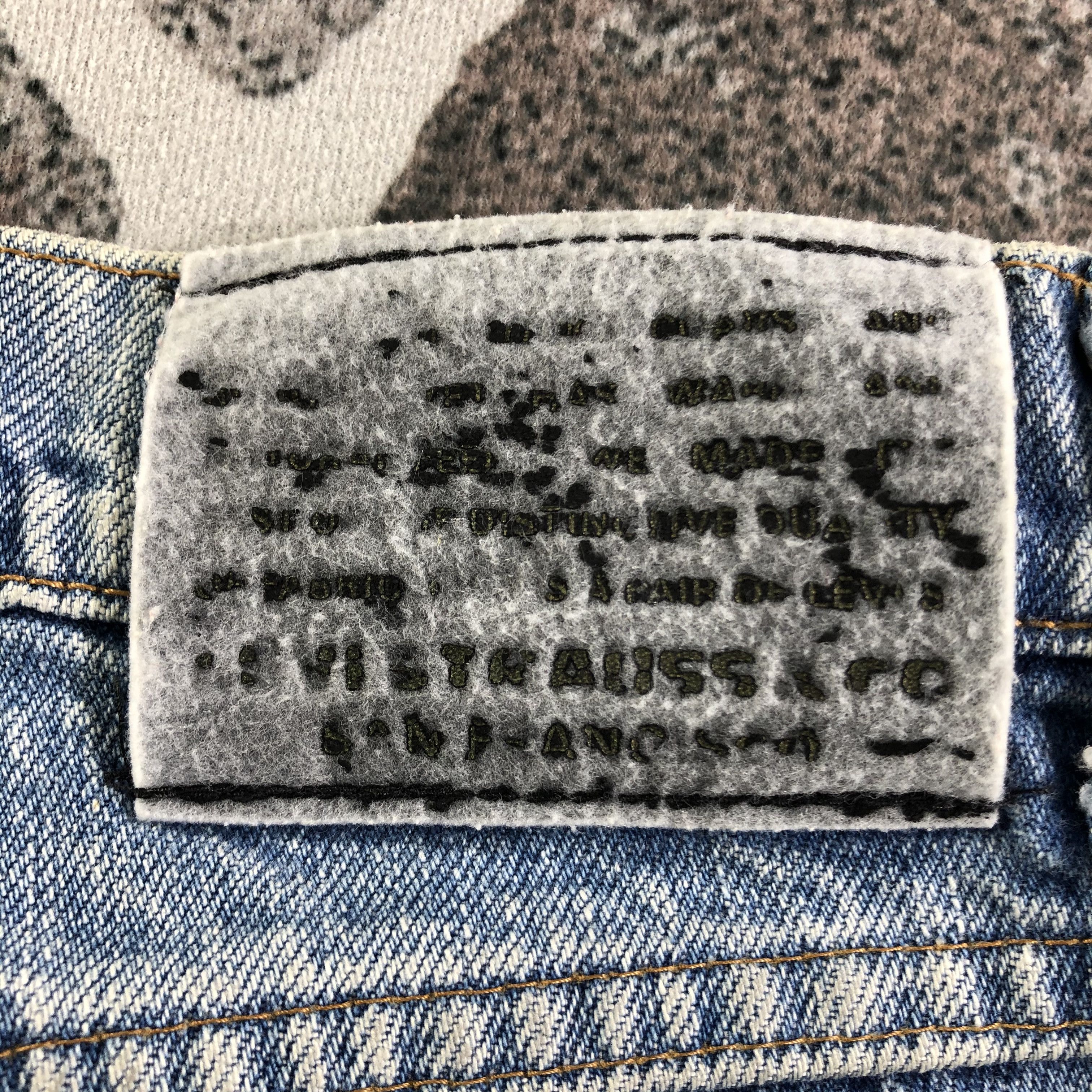 Levi's Vintage 90s Levis 575 Jeans Faded Blue Denim Size US 27 - 5 Thumbnail
