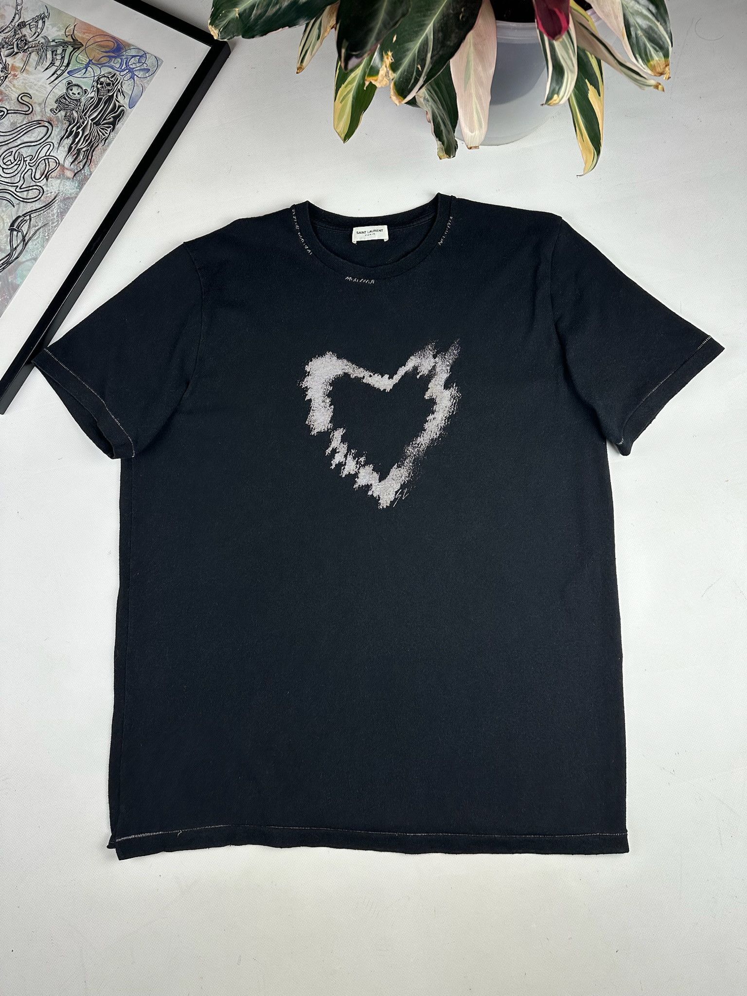 Saint Laurent Heart T-Shirt