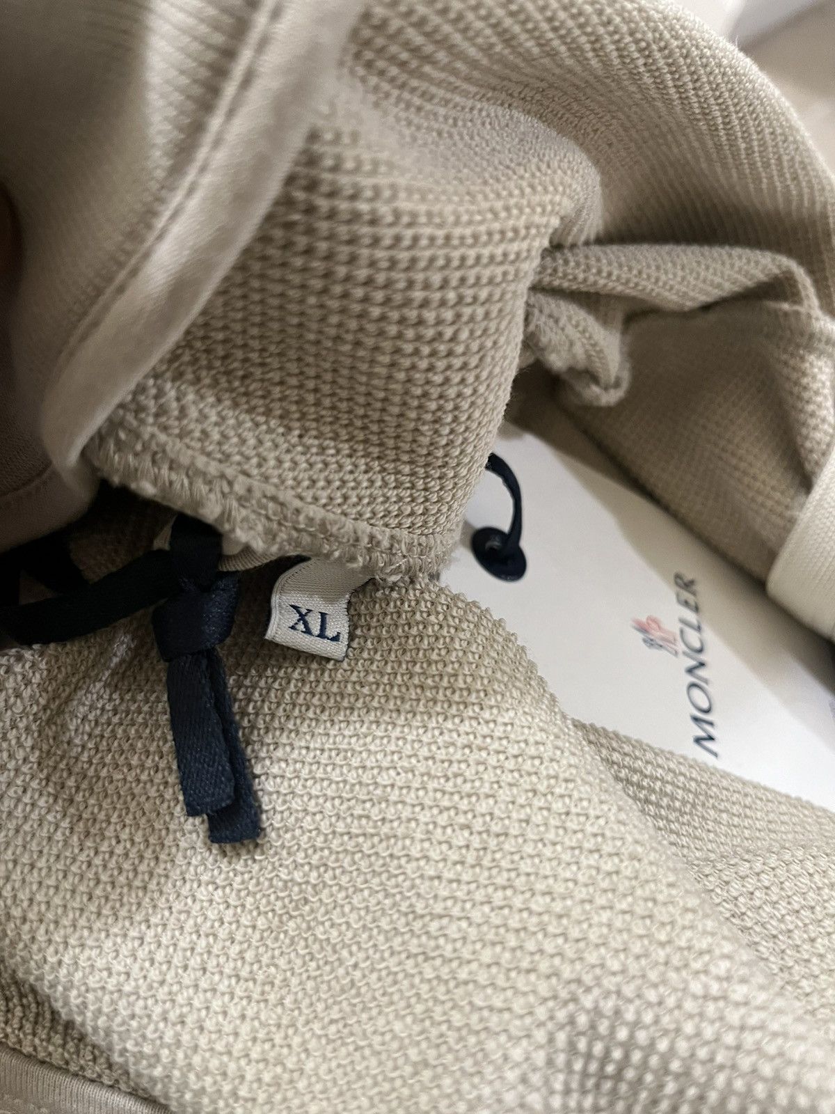 Moncler Moncler Zip Up Jacket With Striped Sleeve Sz XL Size US XL / EU 56 / 4 - 9 Thumbnail