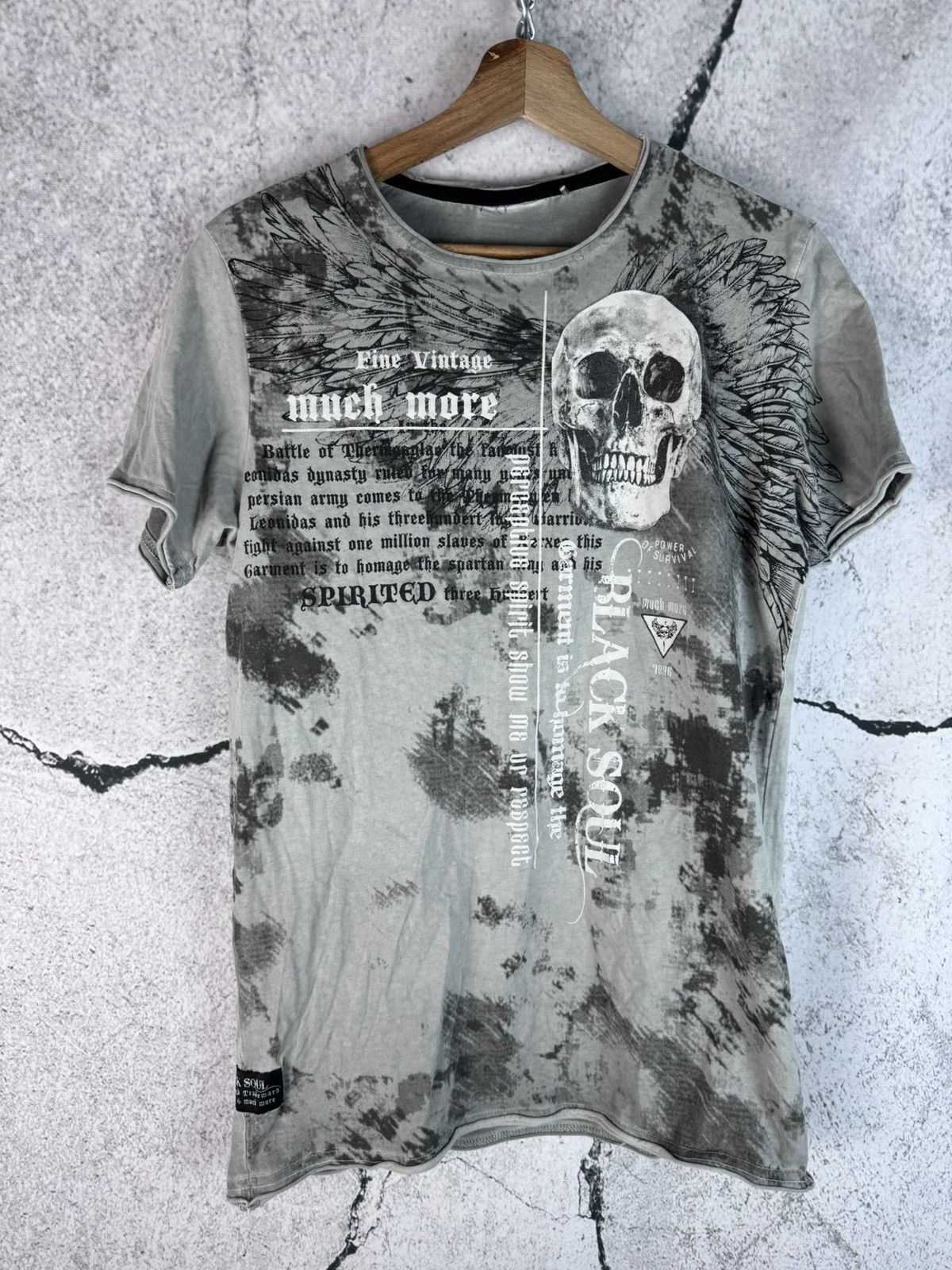 Affliction Vintage Y2K Grunge Affliction Style Cross T-Shirt Size US S / EU 44-46 / 1 - 1 Thumbnail