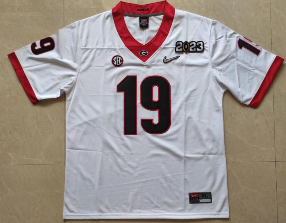 Other Men's Brock Bowers #19 Georgia Bulldogs White Jersey Size US S / EU 44-46 / 1 - 2 Thumbnail