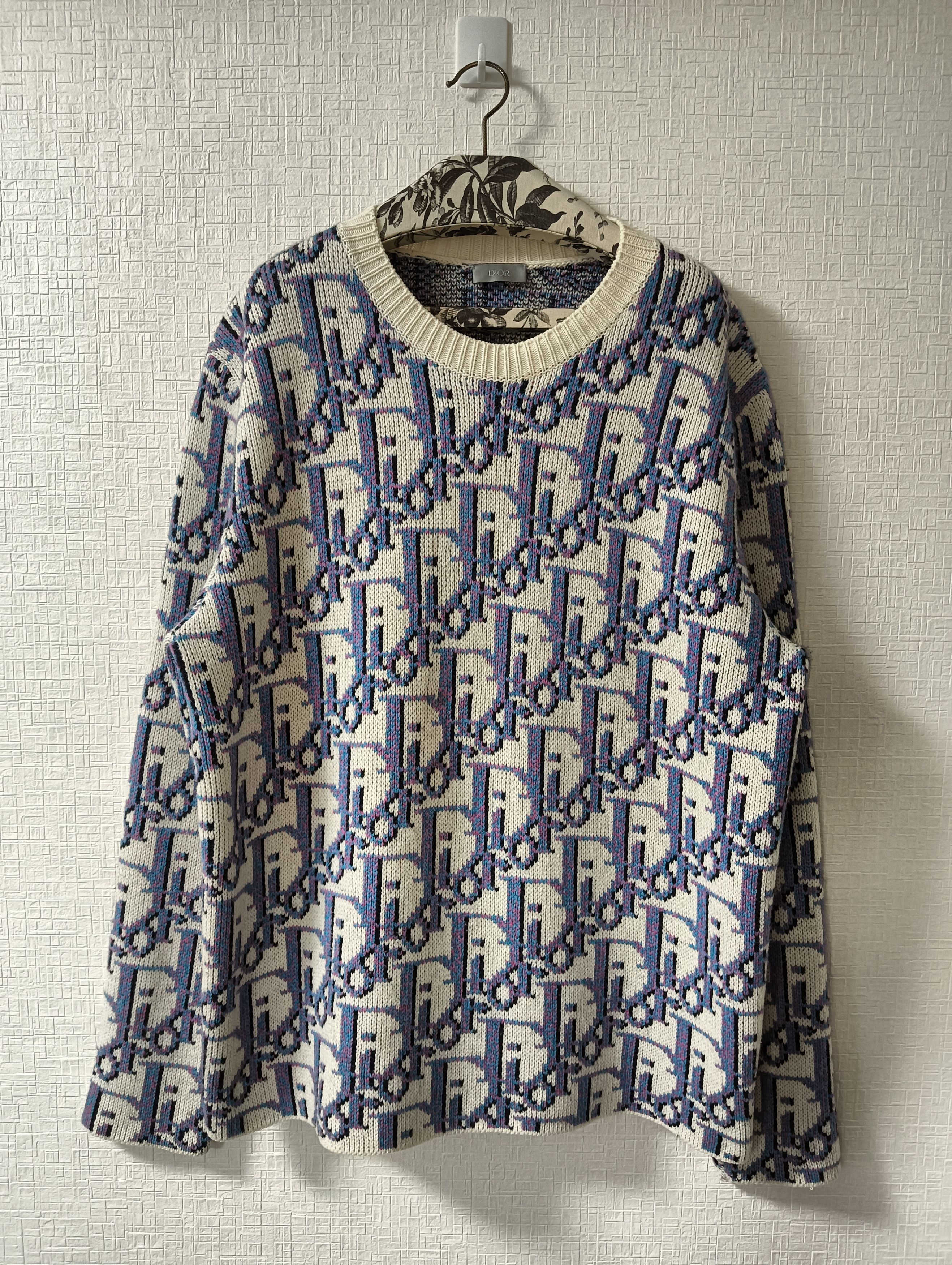 Dior Oblique Wool Knit Sweater Size US L / EU 52-54 / 3 - 1 Thumbnail