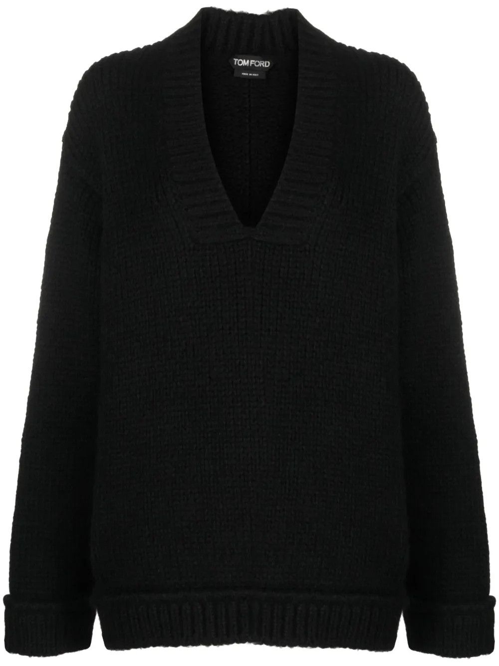 Tom Ford o1y0226 V-neck Sweater in Black Size S / US 4 / IT 40 - 1 Thumbnail