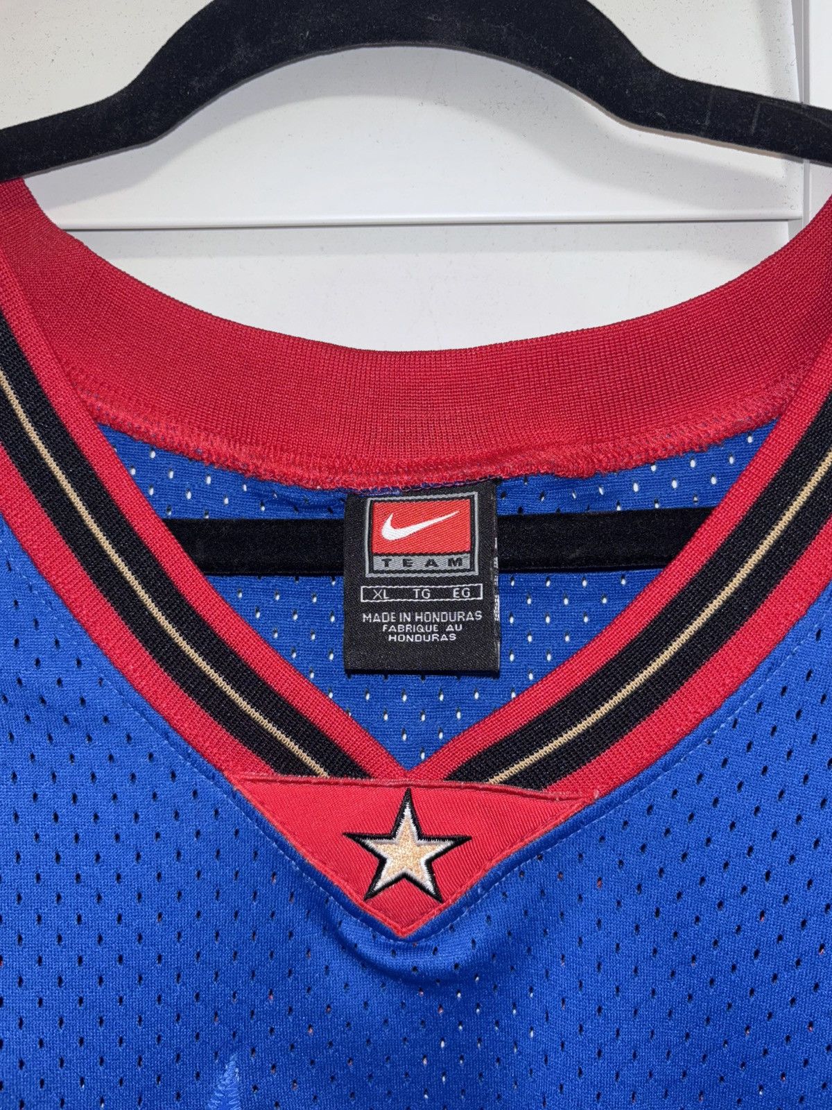 Nike Nike 76ers Allen Iverson #3 Blue Red Jersey XL Vintage Size US XL / EU 56 / 4 - 3 Thumbnail