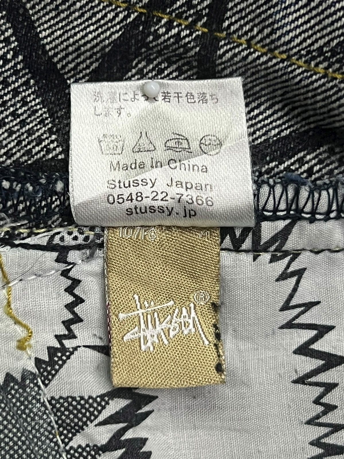 Stussy Vintage Stussy Japan Rough & Rugged Art Design Size US 31 - 16 Thumbnail