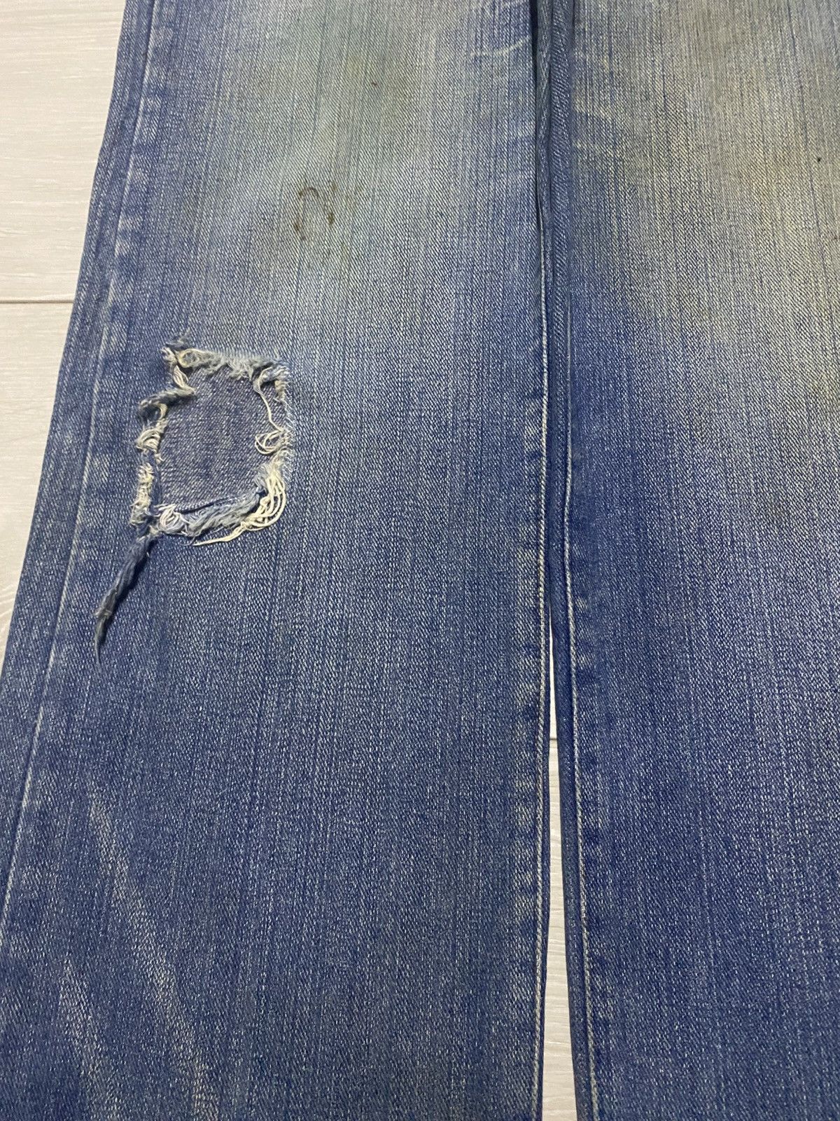 Vintage Vintage Japanese Brand Mud Wash Distressed Loose Jeans Size US 33 - 9 Thumbnail