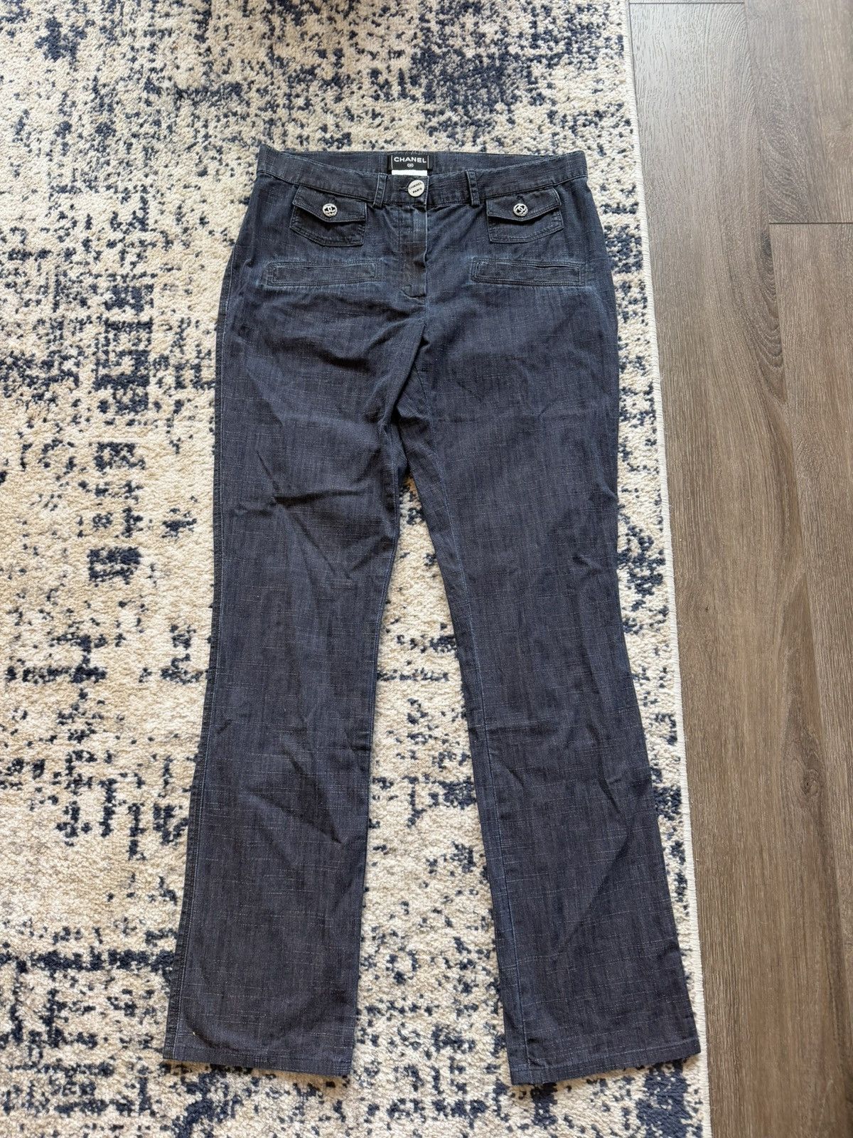 Chanel Chanel Women's Dark Blue Jeans Size 28" / US 6 / IT 42 - 1 Thumbnail