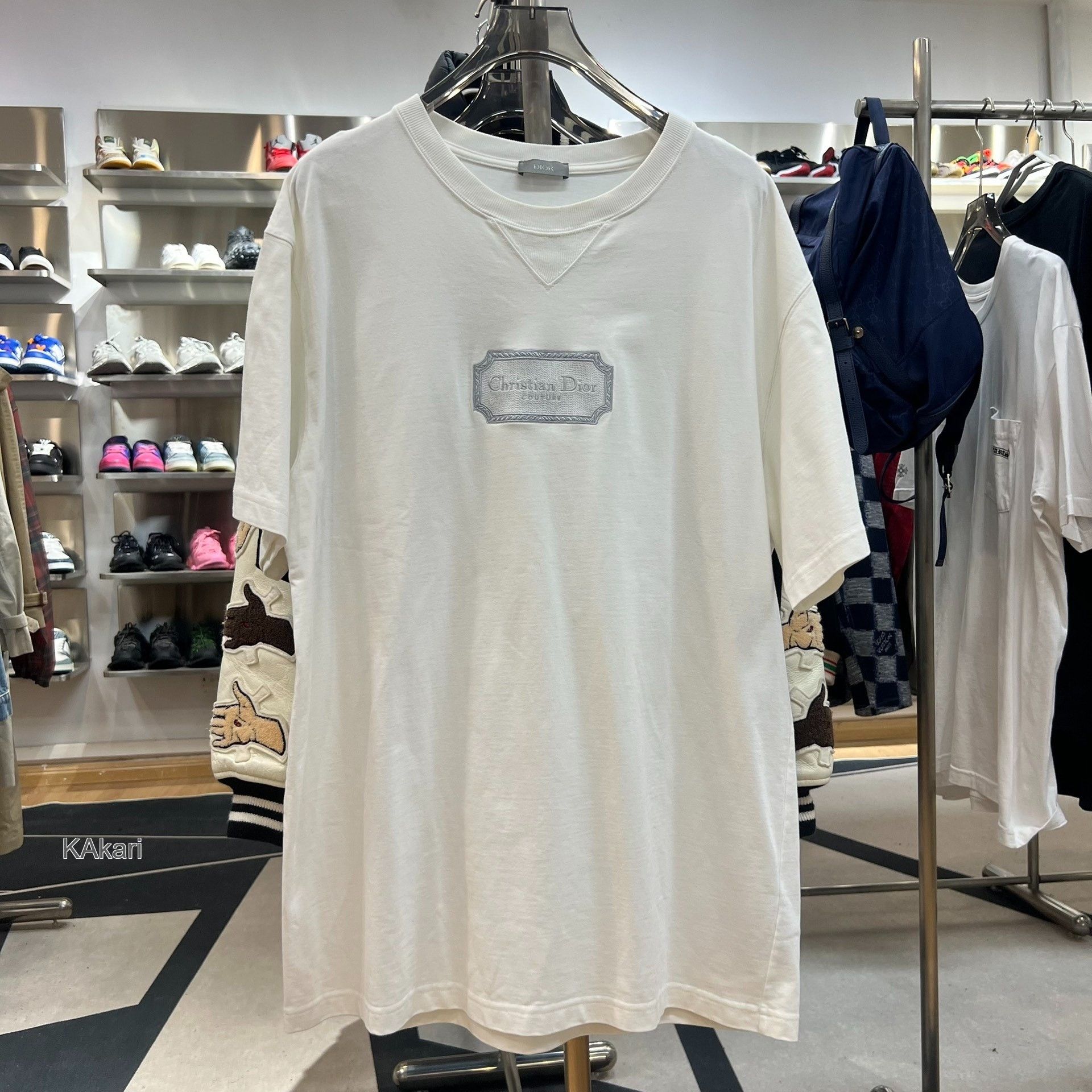 Dior Dior Essentials Christian Dior Logo Crewneck T-Shirt Size US XXL / EU 58 / 5 - 1 Thumbnail