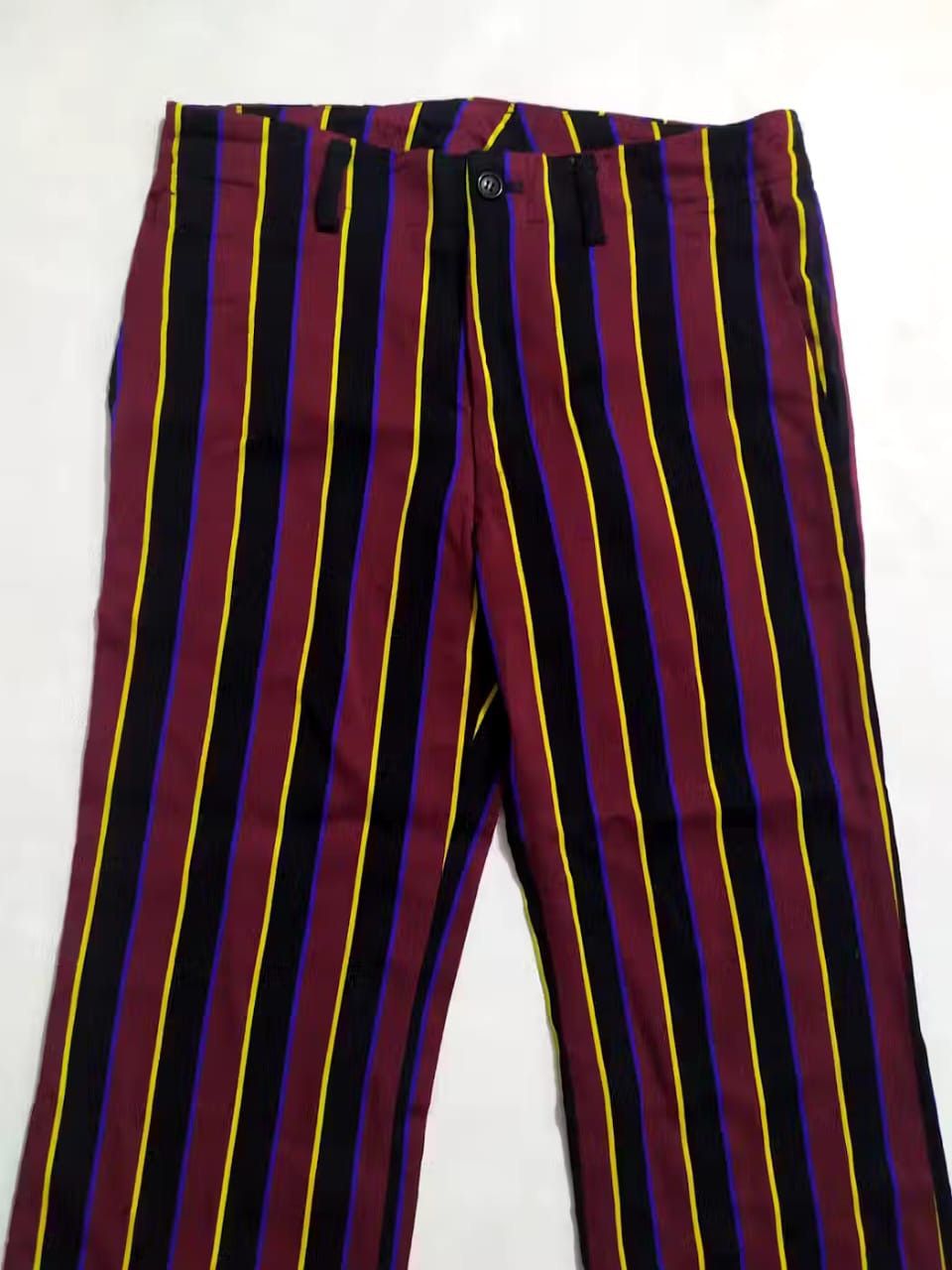 Comme des Garcons Comme Des Garcons Tricot AD2004 Stripe Cropped Pants Size 29" - 2 Thumbnail