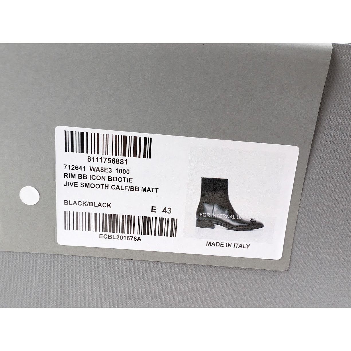 Balenciaga o1rshd1 Smooth Calf BB Matt Icon Bootie in Black/Black Size US 10 / EU 43 - 23 Thumbnail