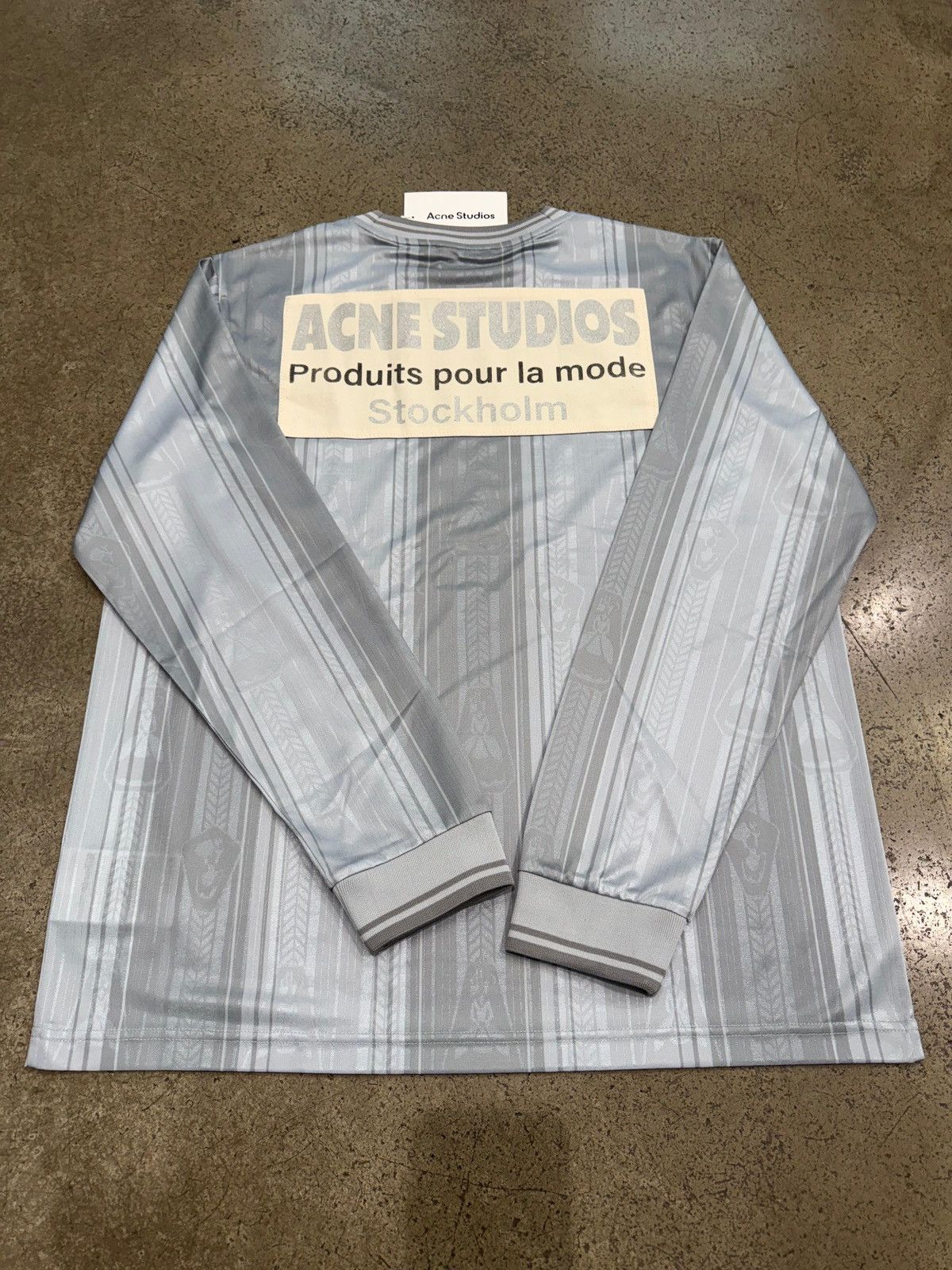 Acne Studios ACNE STUDIOS - Football Jersey Grey Size US M / EU 48-50 / 2 - 2 Thumbnail