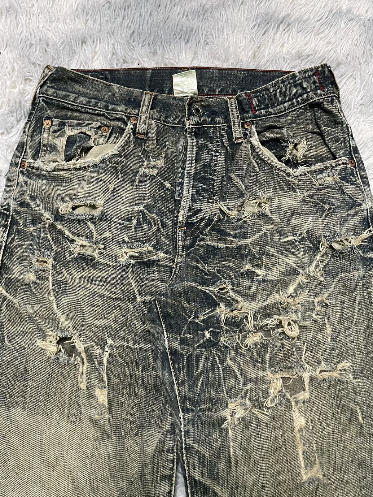 Guess 90s GUESS DISTRESSED STYLE RARE DESIGN Size US 30 / EU 46 - 5 Thumbnail